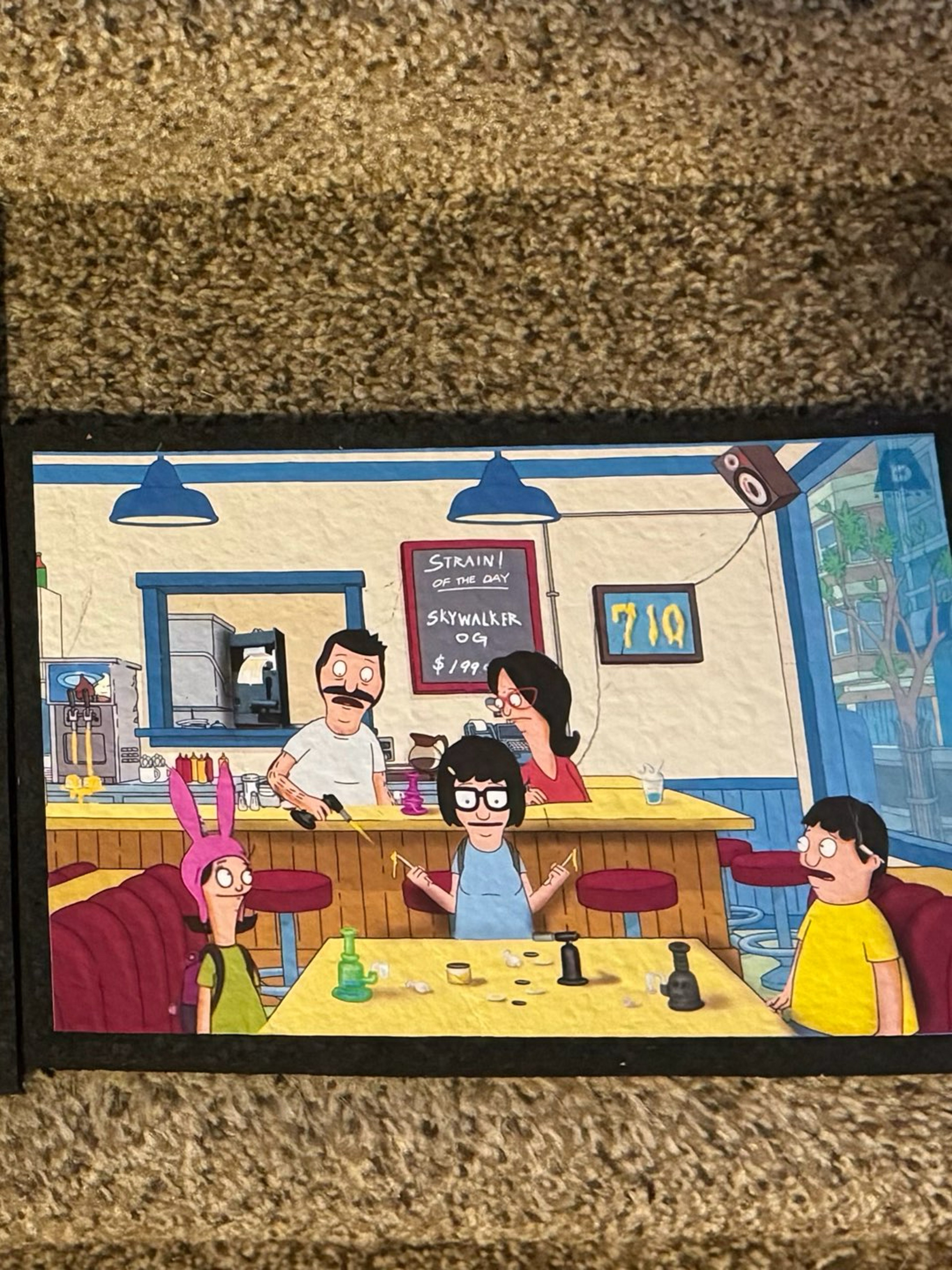 Preview pic of Bobs burgers dabmat