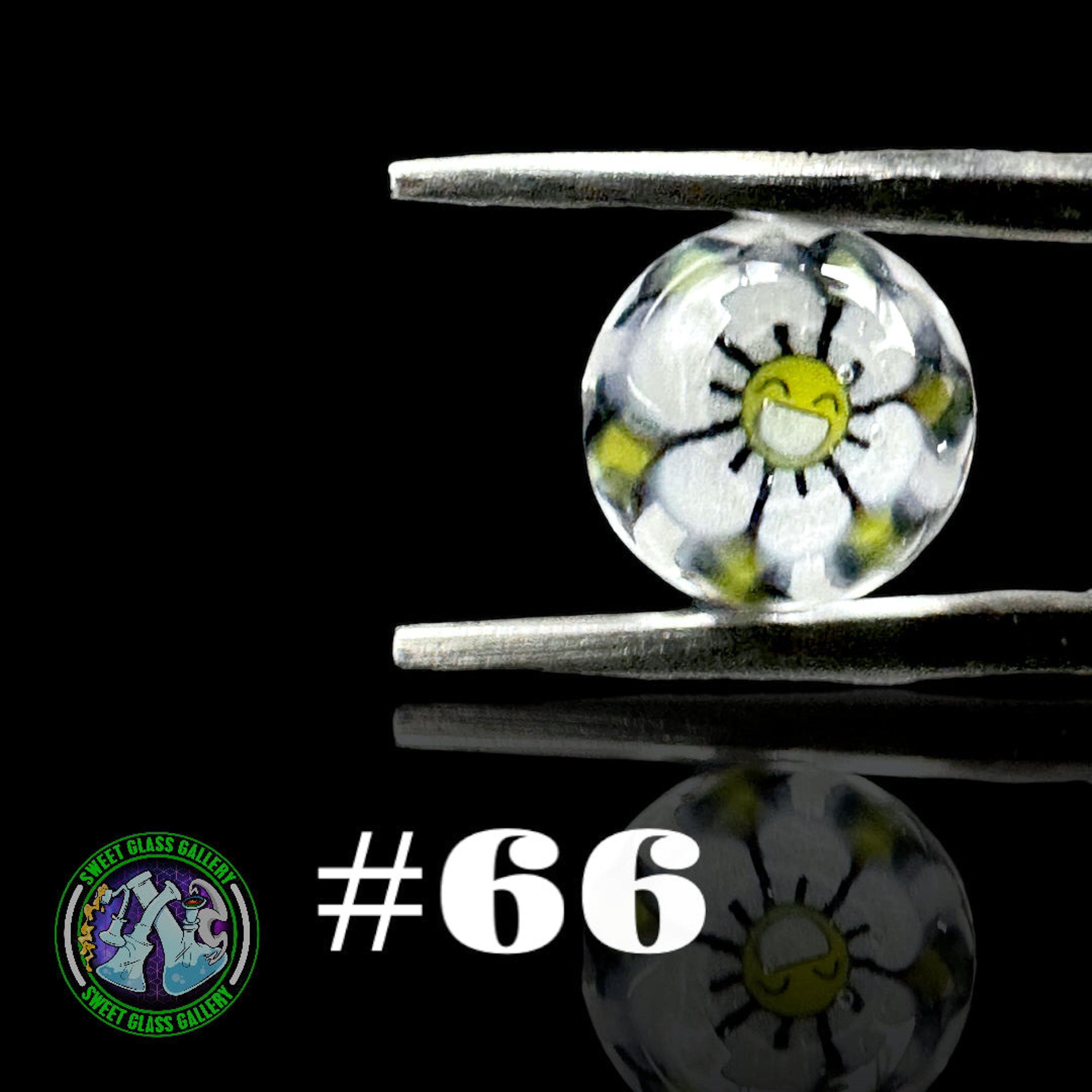 Preview pic of Steve H Glass - Terp Pearl #66 - Milli 6mm (Happy Flower)