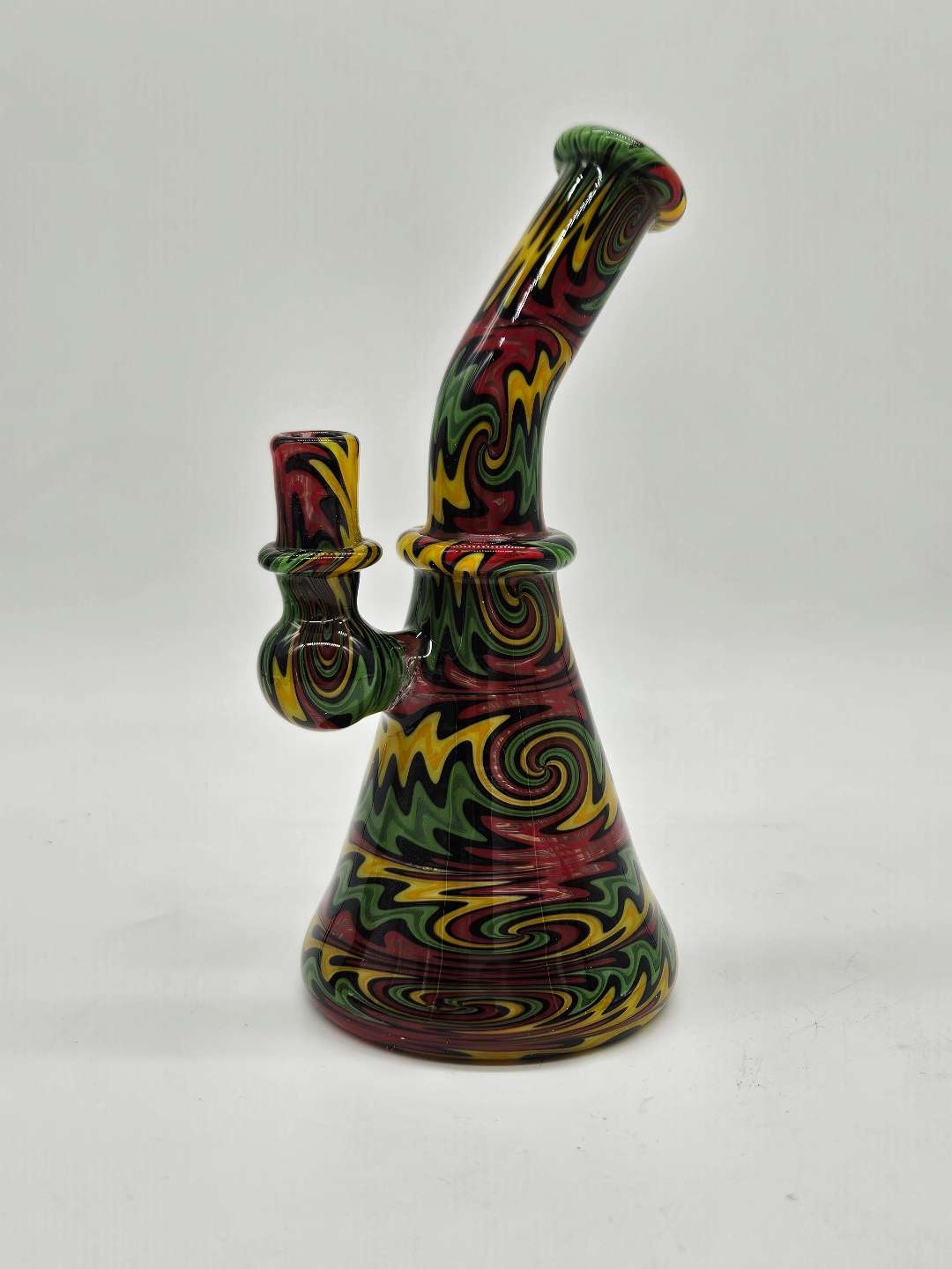 Preview pic of Rasta Wig Wag Banger Hanger by Vulcanglassart