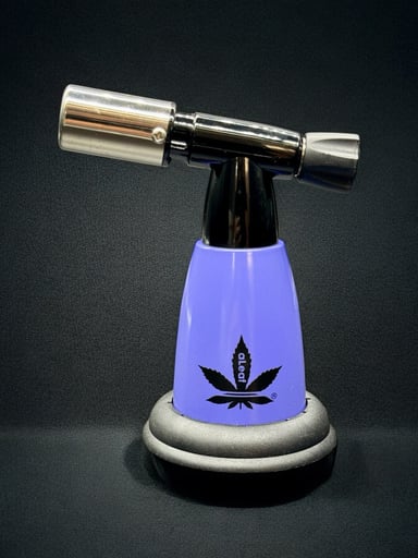 Preview pic of aLeaf Purple Base Torch Lighter – 5” Single Flame Butane Torch with Turbo Blue Flame & Wide Base (Butane Not Included)