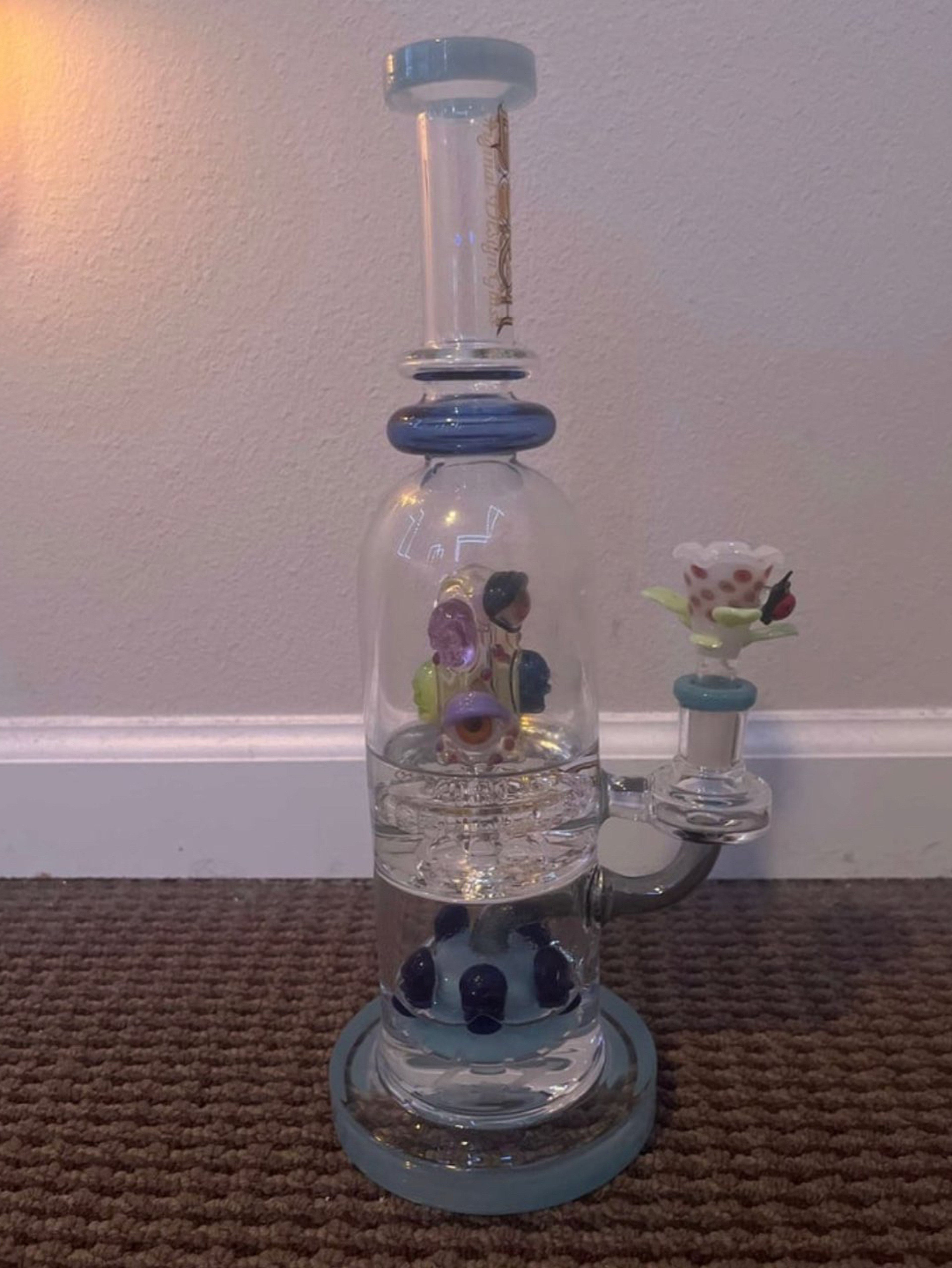 Preview pic of 12.5 in brand new LOOKAH third eye piece, comes with custom flower bowl
