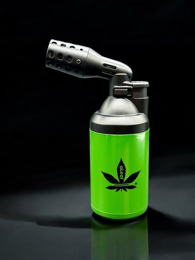 Preview pic of aLeaf® Supernova Torch Lighter – Green – 2500°F Blue Turbo Flame