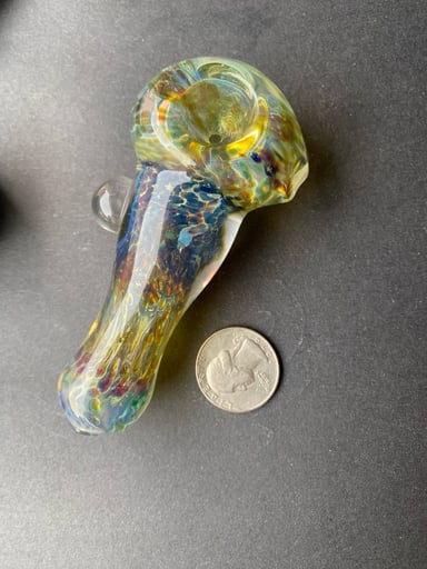 Preview pic of Sparkly green, blue, amber purple