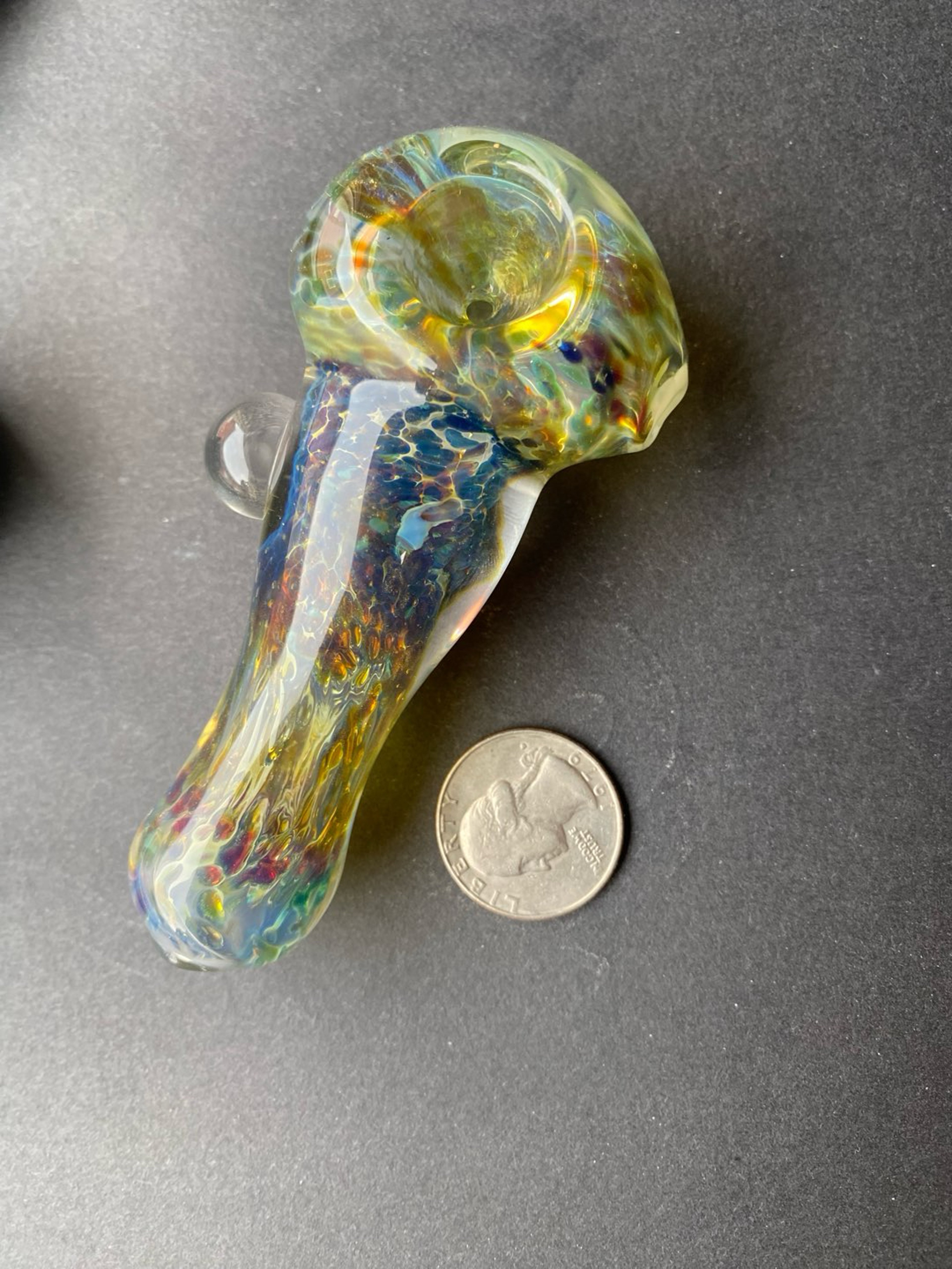Preview pic of Sparkly green, blue, amber purple
