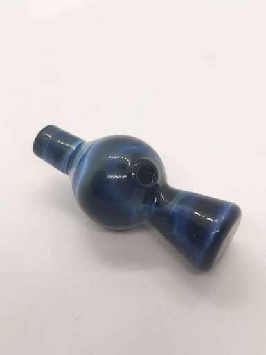 Preview pic of Flat Top Bubble Cap in Stormy Blue Swirl