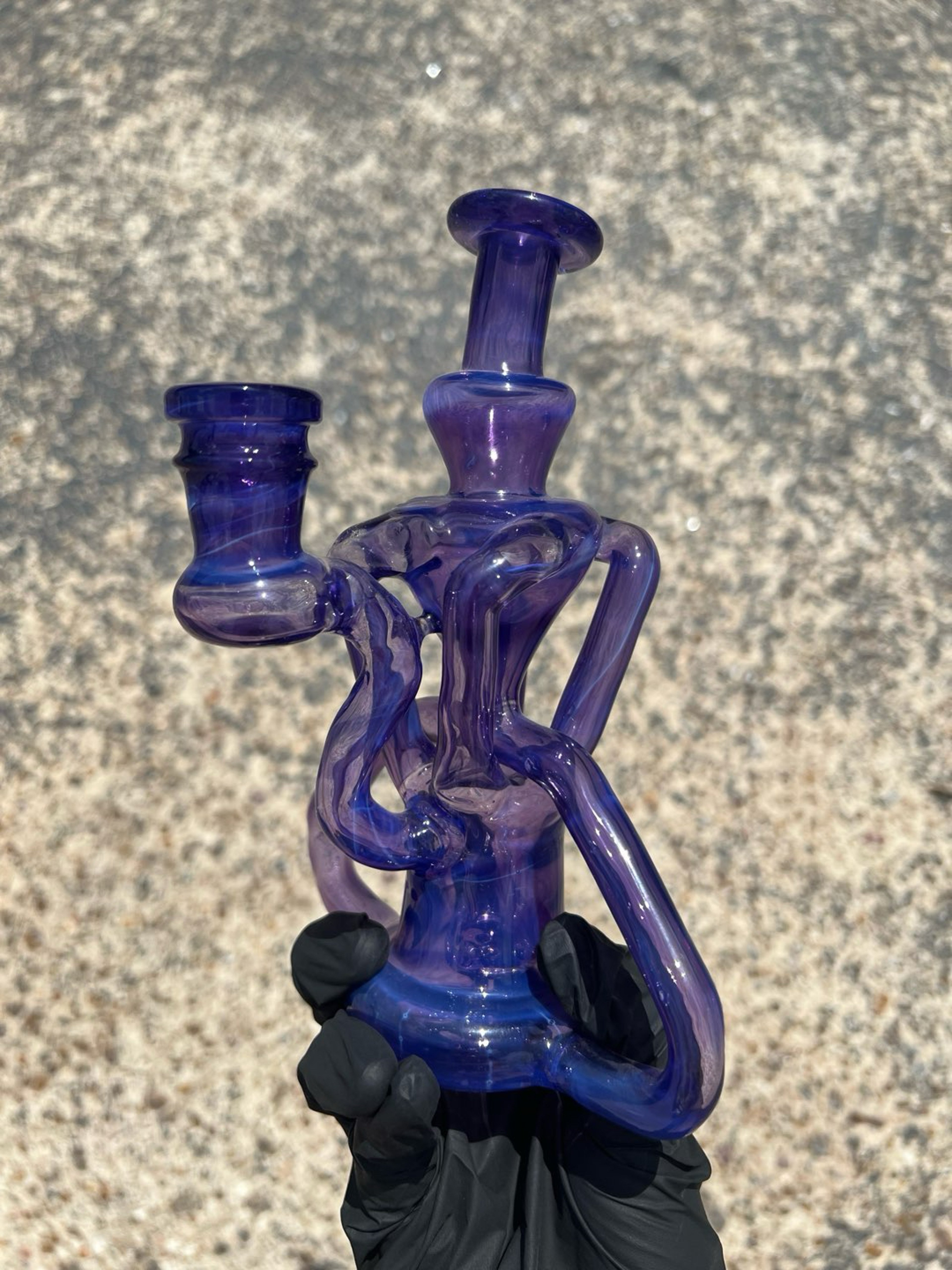 Preview pic of Spunout Glass Quad Recycler