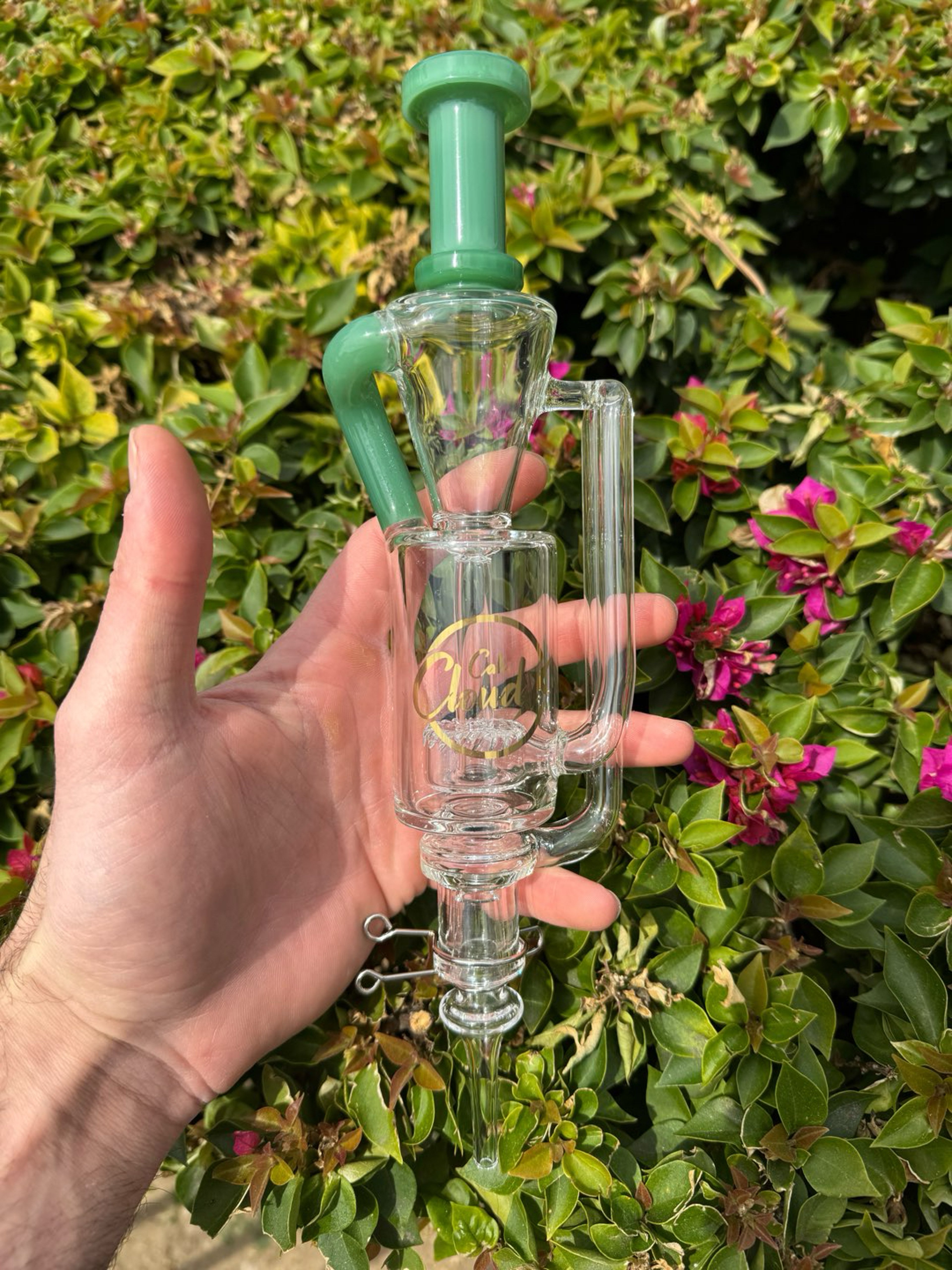 Preview pic of Cali cloudx recycler nectar collector dark green