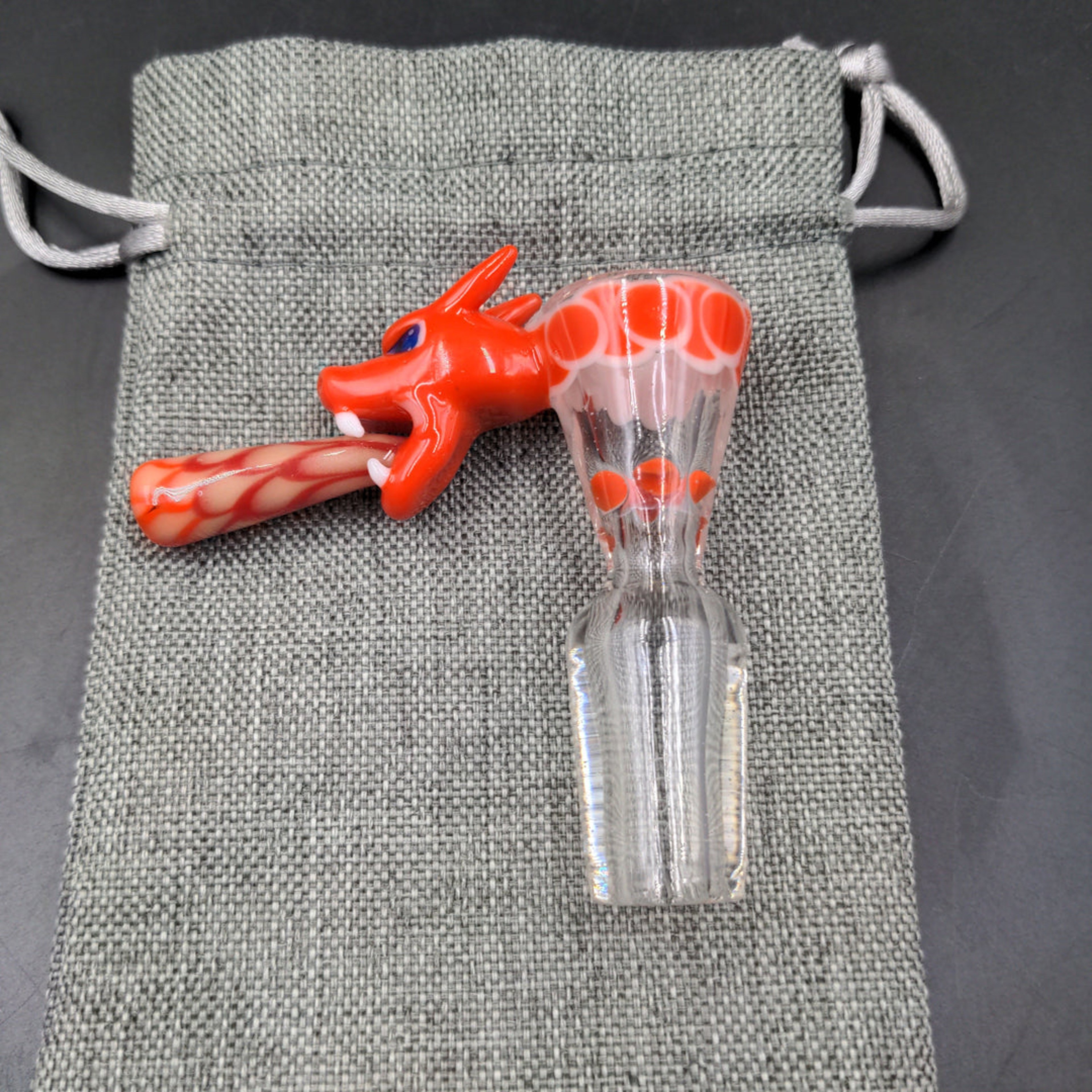 Preview pic of CUSTOM UV FIRE DRAGON BOWL SLIDE 18MM