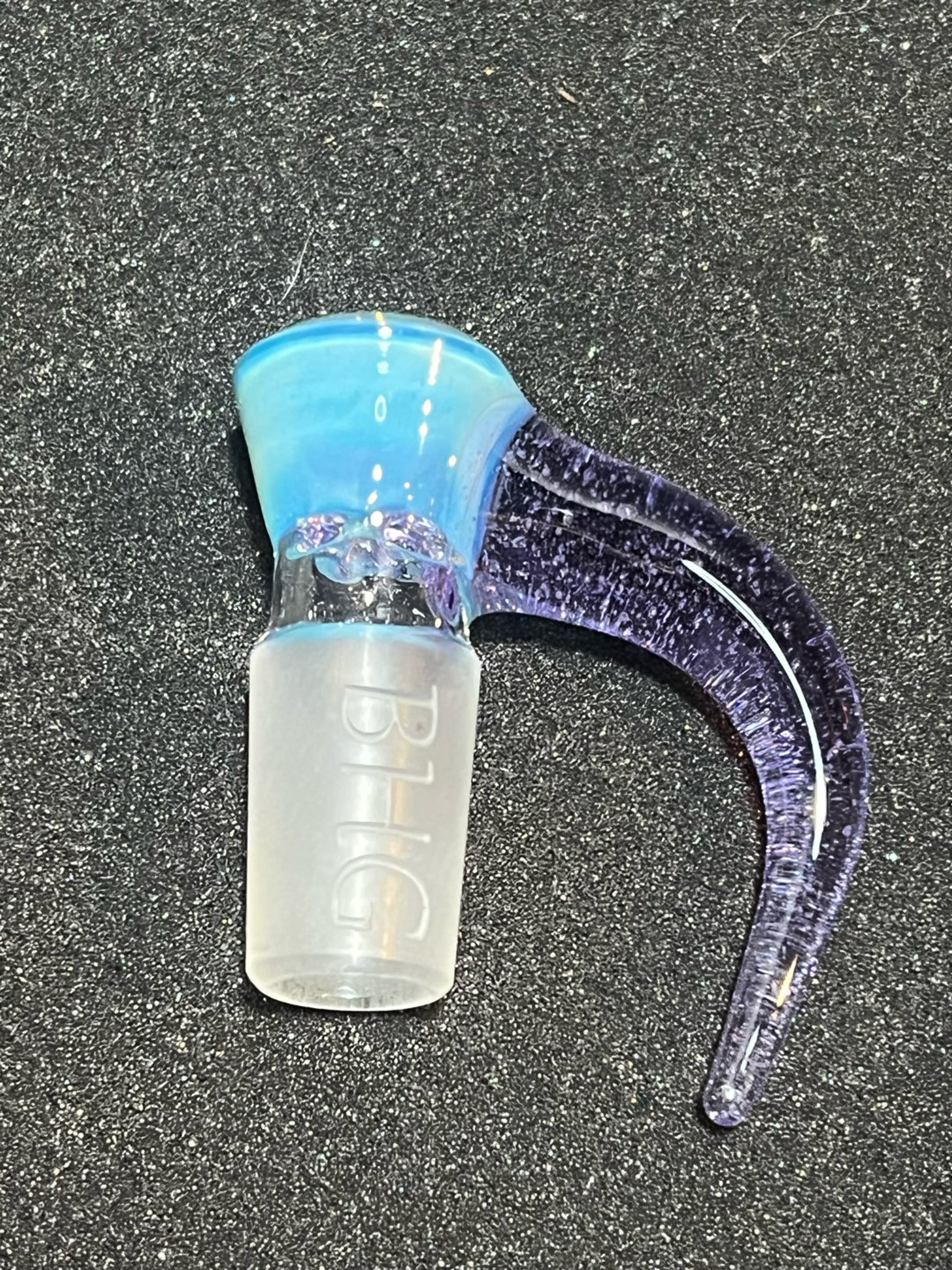 Preview pic of Backhome Glass Marina Purple Lollipop 18mm 4 hole slide