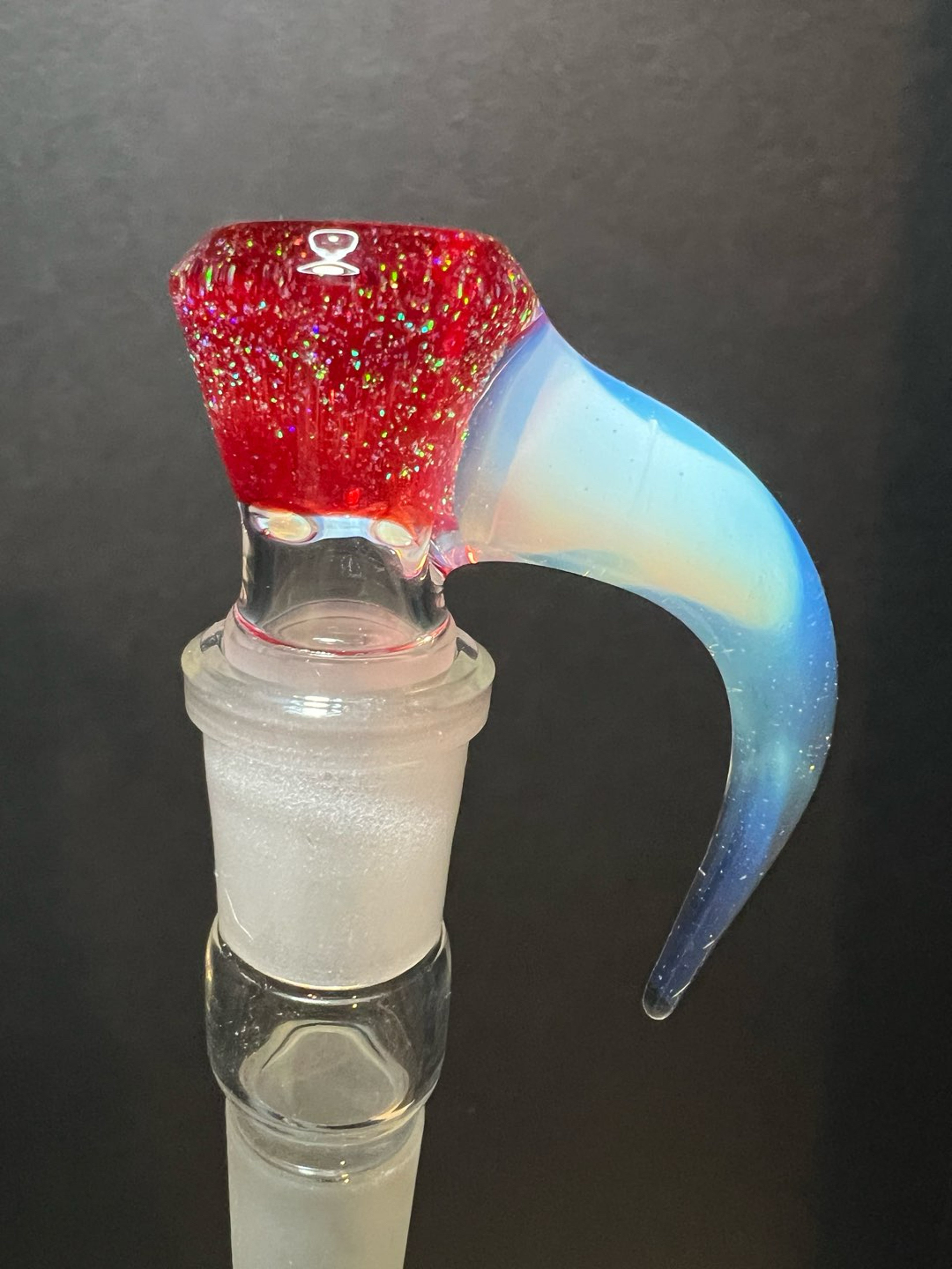 Preview pic of Backhome Glass Pomegranate Crushed Opal Ghost 18mm 4 hole