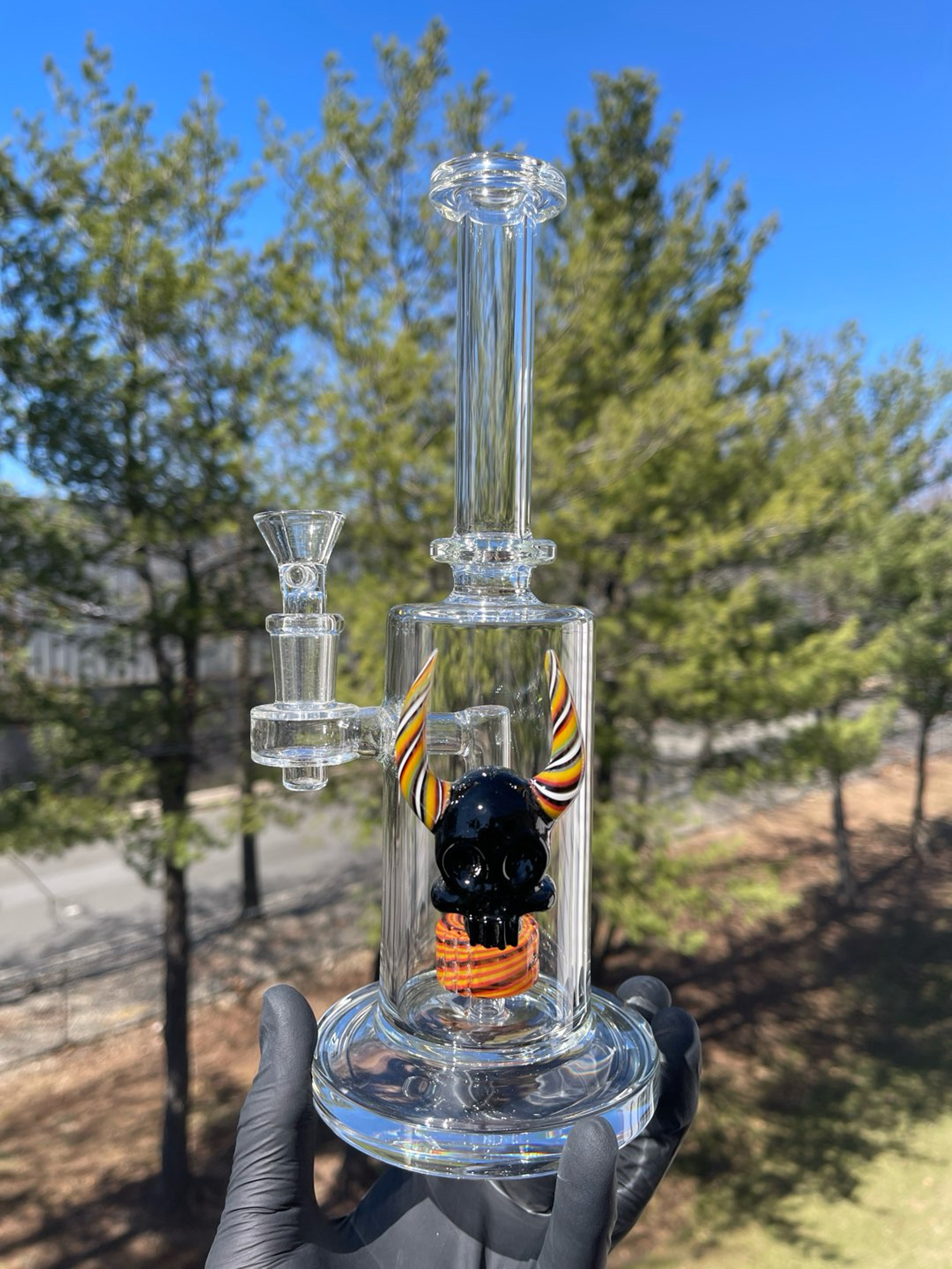 Preview pic of 9” Skull Water Pipe