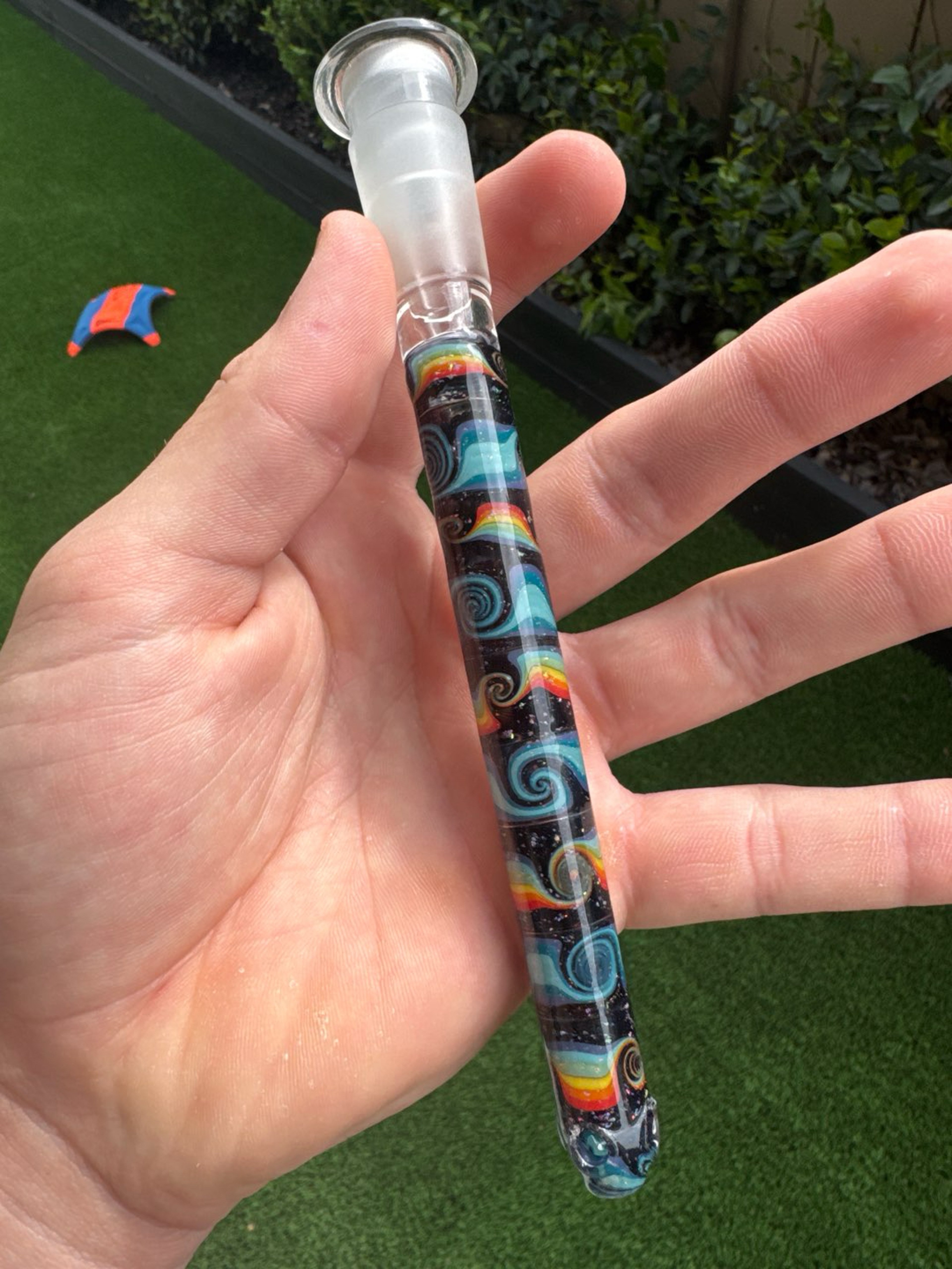 Preview pic of Worked Downstem by String Bean Glass