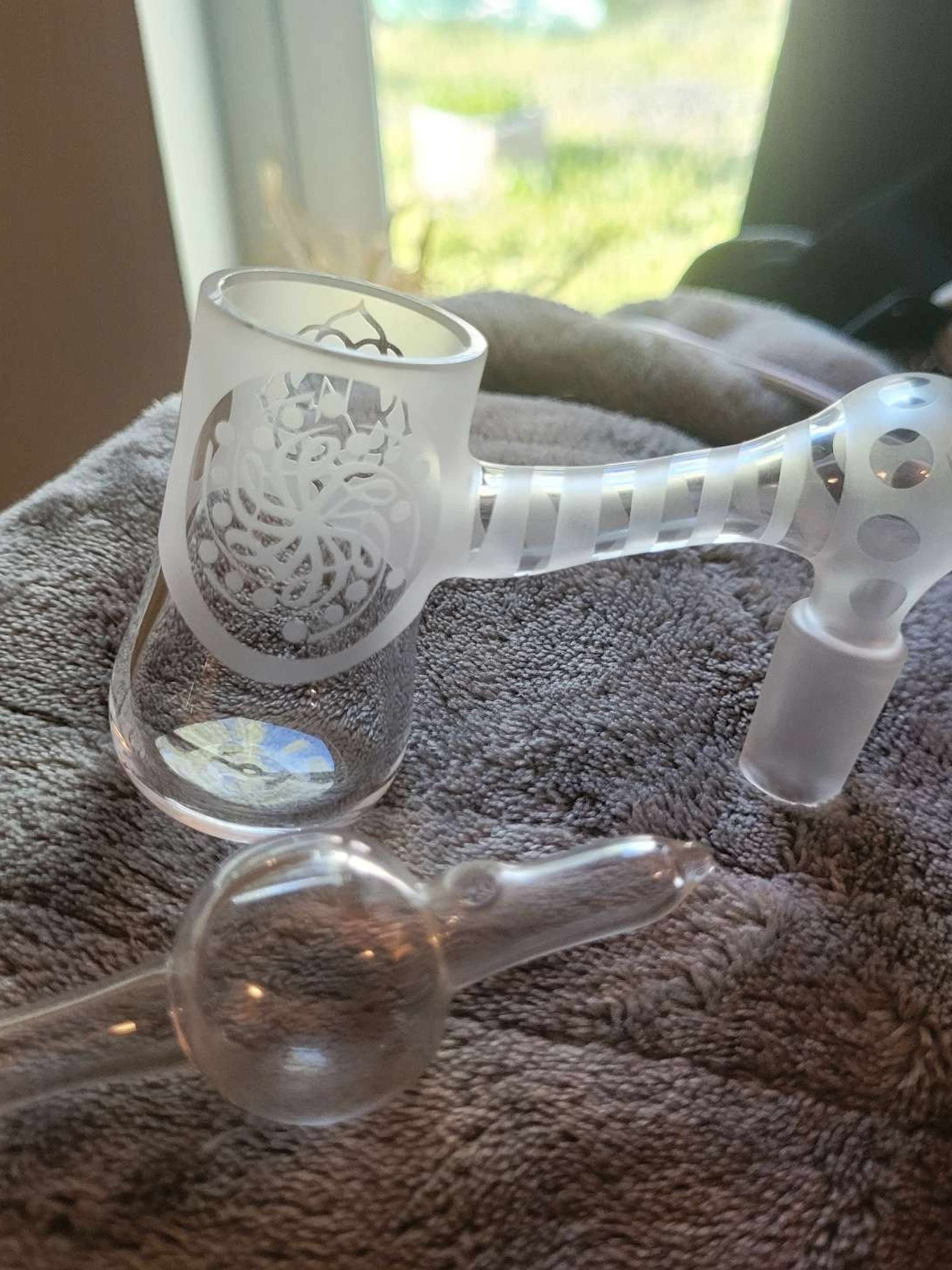 Preview pic of LA Highlife Quartz New/Unused, Rounded bottom, 30mm, sandblasted banger