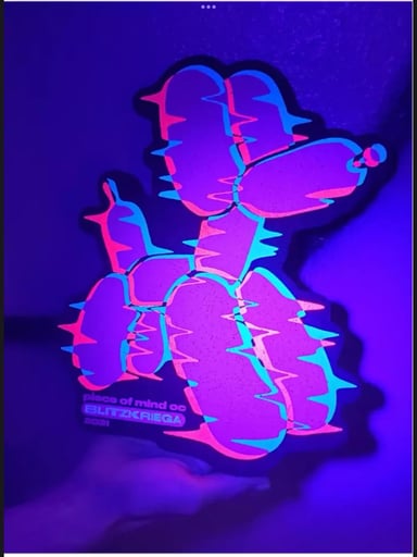 Preview pic of Blitzkrieger x Piece of Mind OC Moodmat UV Reactive Rare!!!