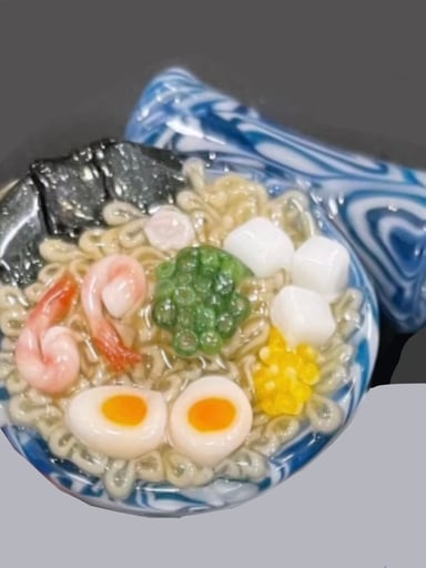 Preview pic of Dojo Blue Marble Ramen Pendant