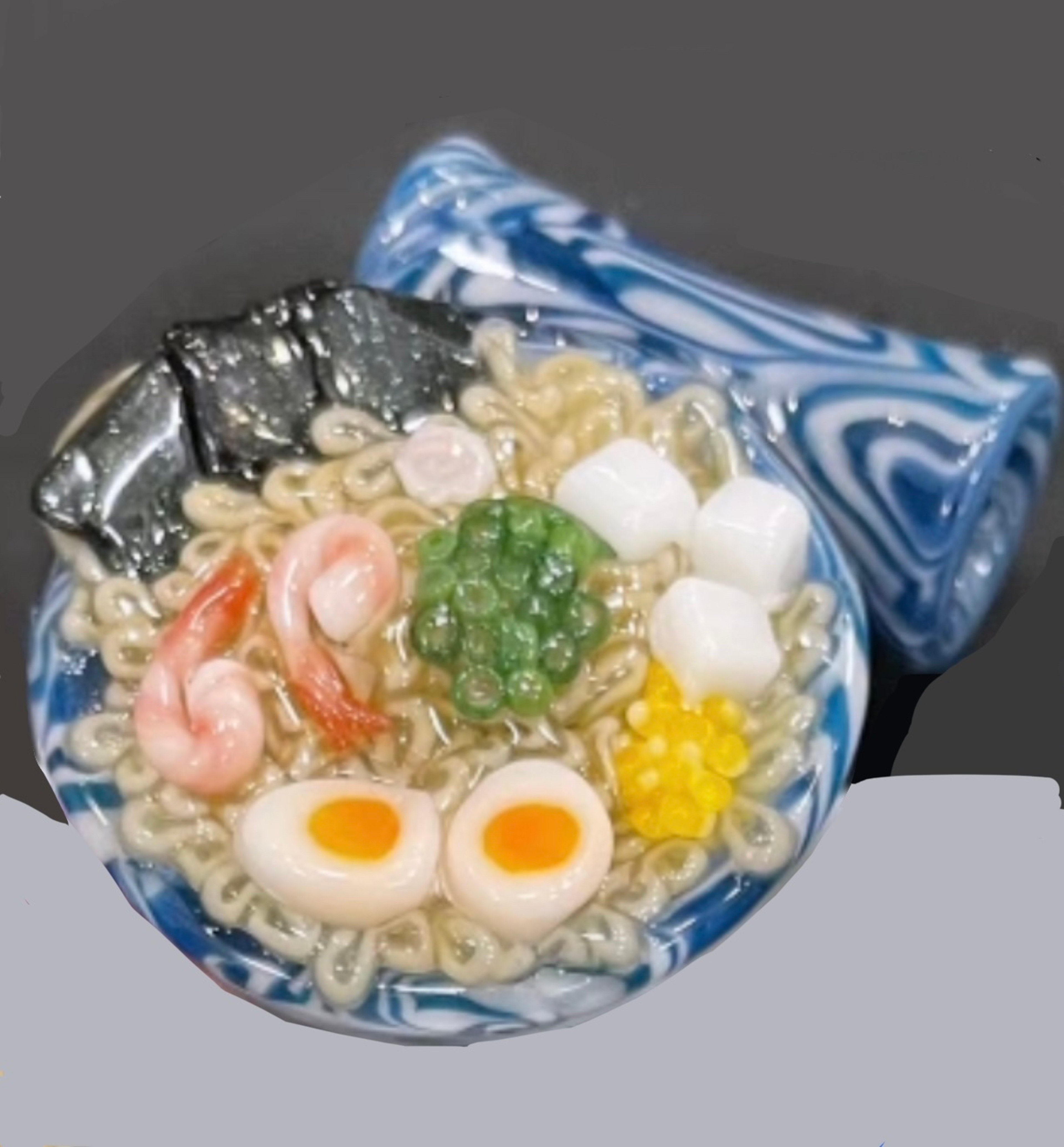 Preview pic of Dojo Blue Marble Ramen Pendant