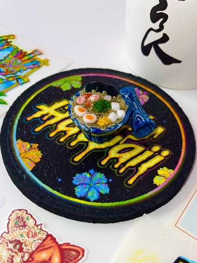 Preview pic of Dojo Blue Marble Ramen Pendant