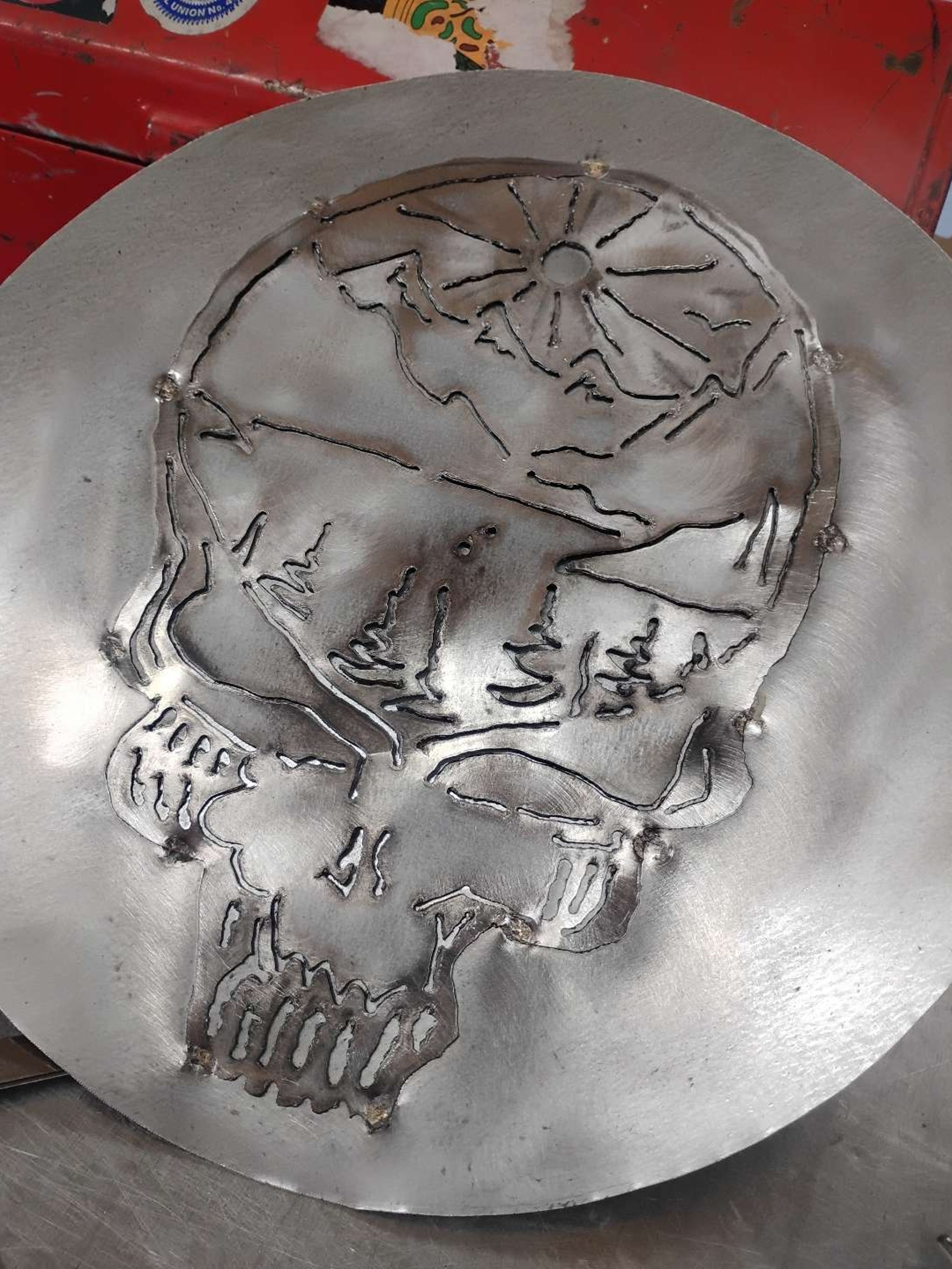 Preview pic of Dead Steelie inspired Metal Art