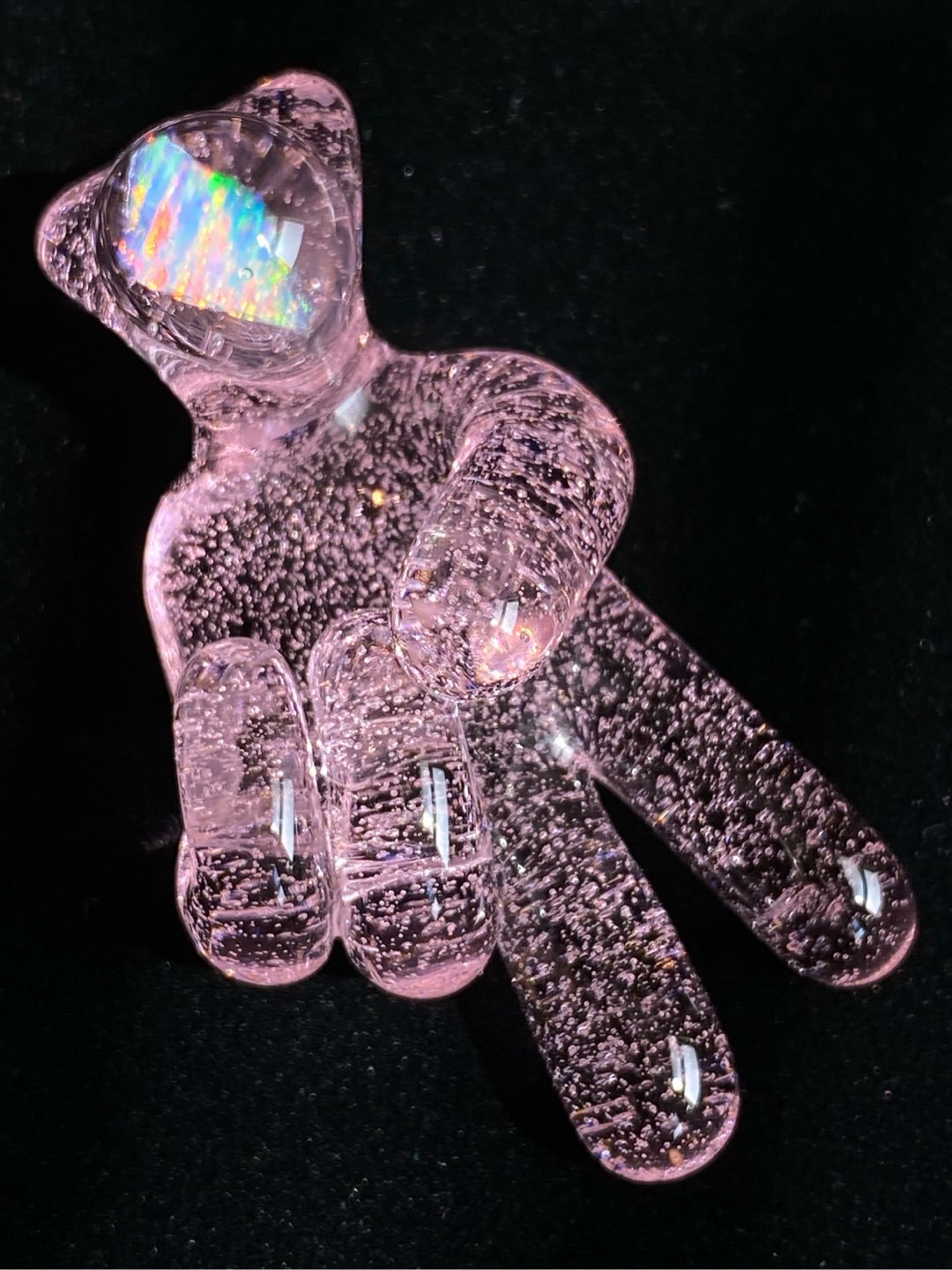 Preview pic of Pink lollipop glasssan hand pendant