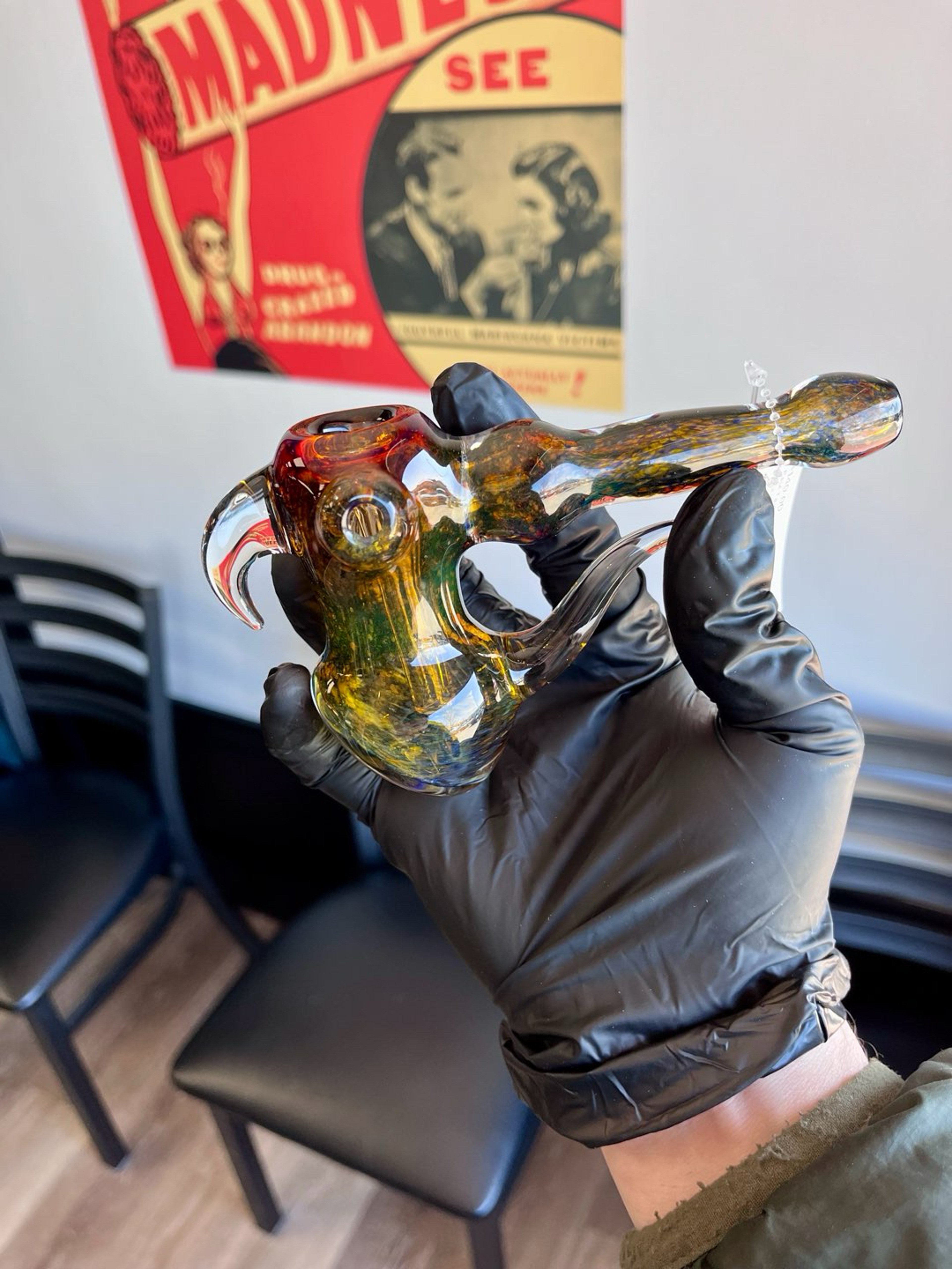 Preview pic of Paul Taylor Glass Bubbler - Heady Thick Frit