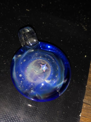 Preview pic of Space Silver fumed pendants with opals