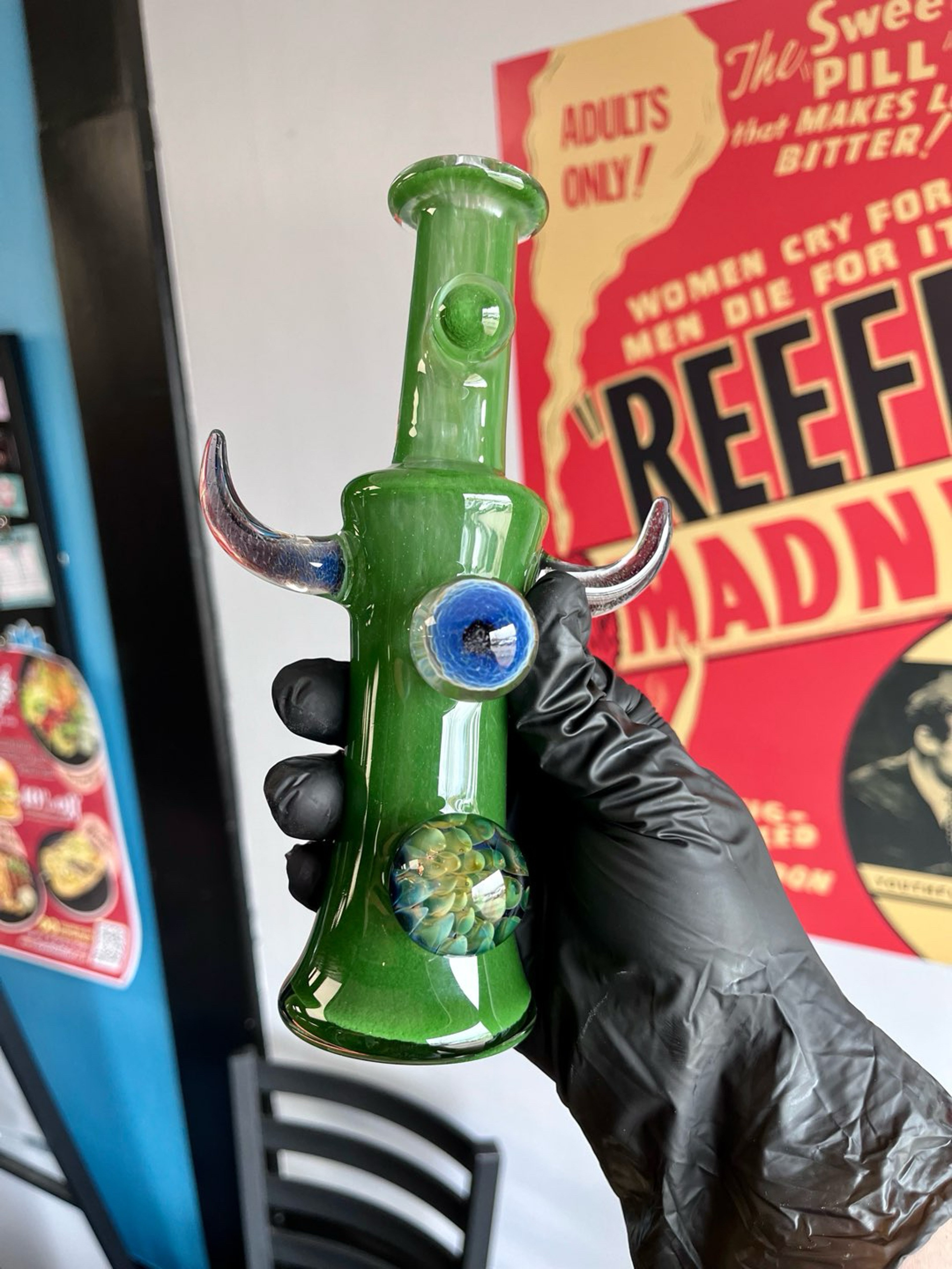 Preview pic of Green Jammer Rig- GooMan Glass