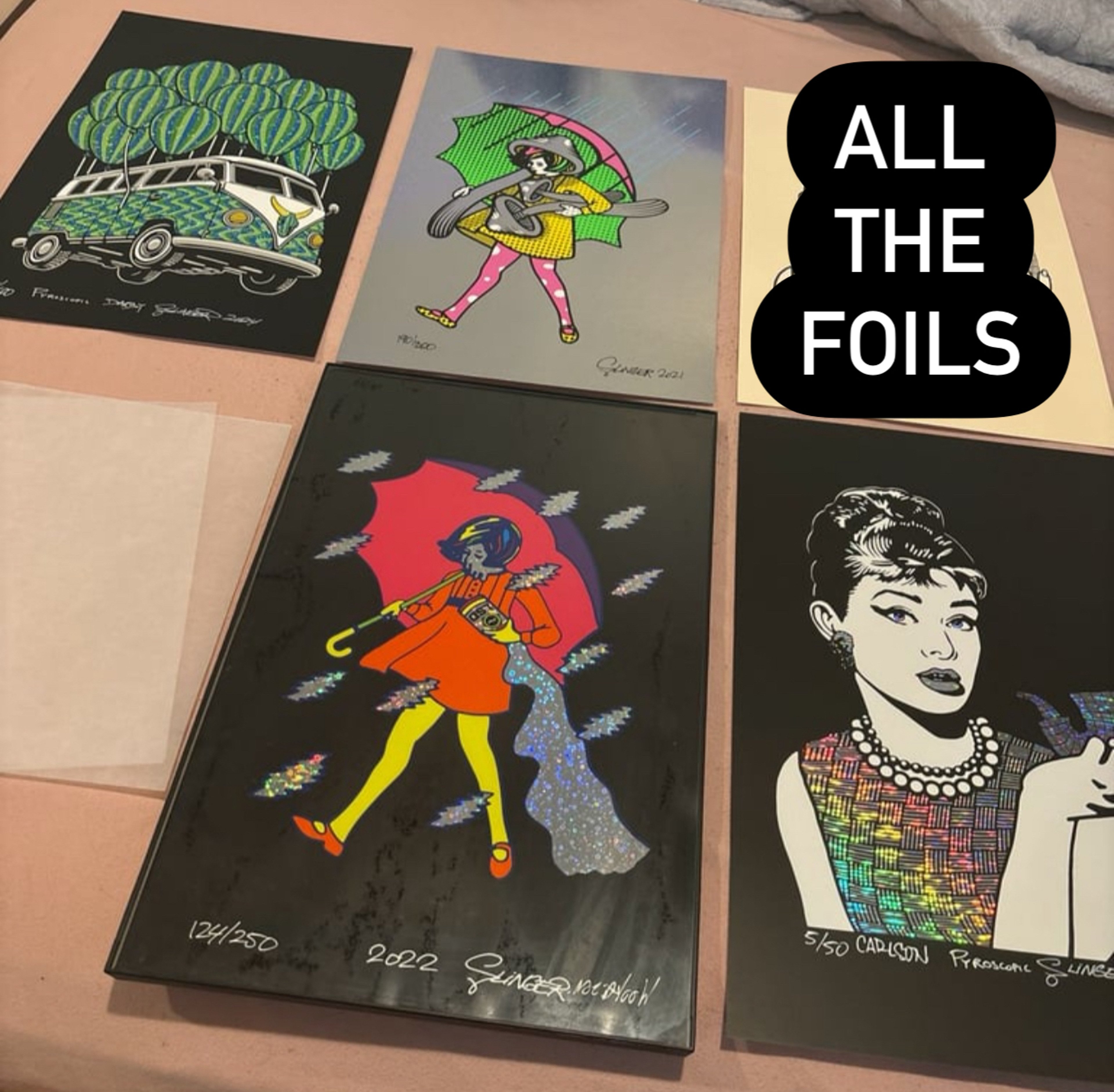 Preview pic of Slinger holo foil Bundle for positive vibes