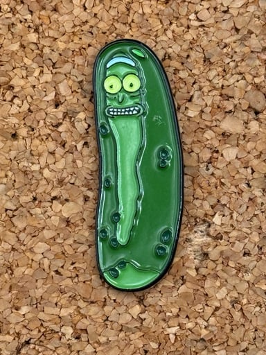 Preview pic of Pickle Rick pin