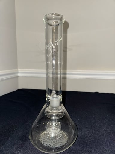 Preview pic of MR FLOW - Octopus Perc Banger Hanger Beaker w/ Sacred Geometry