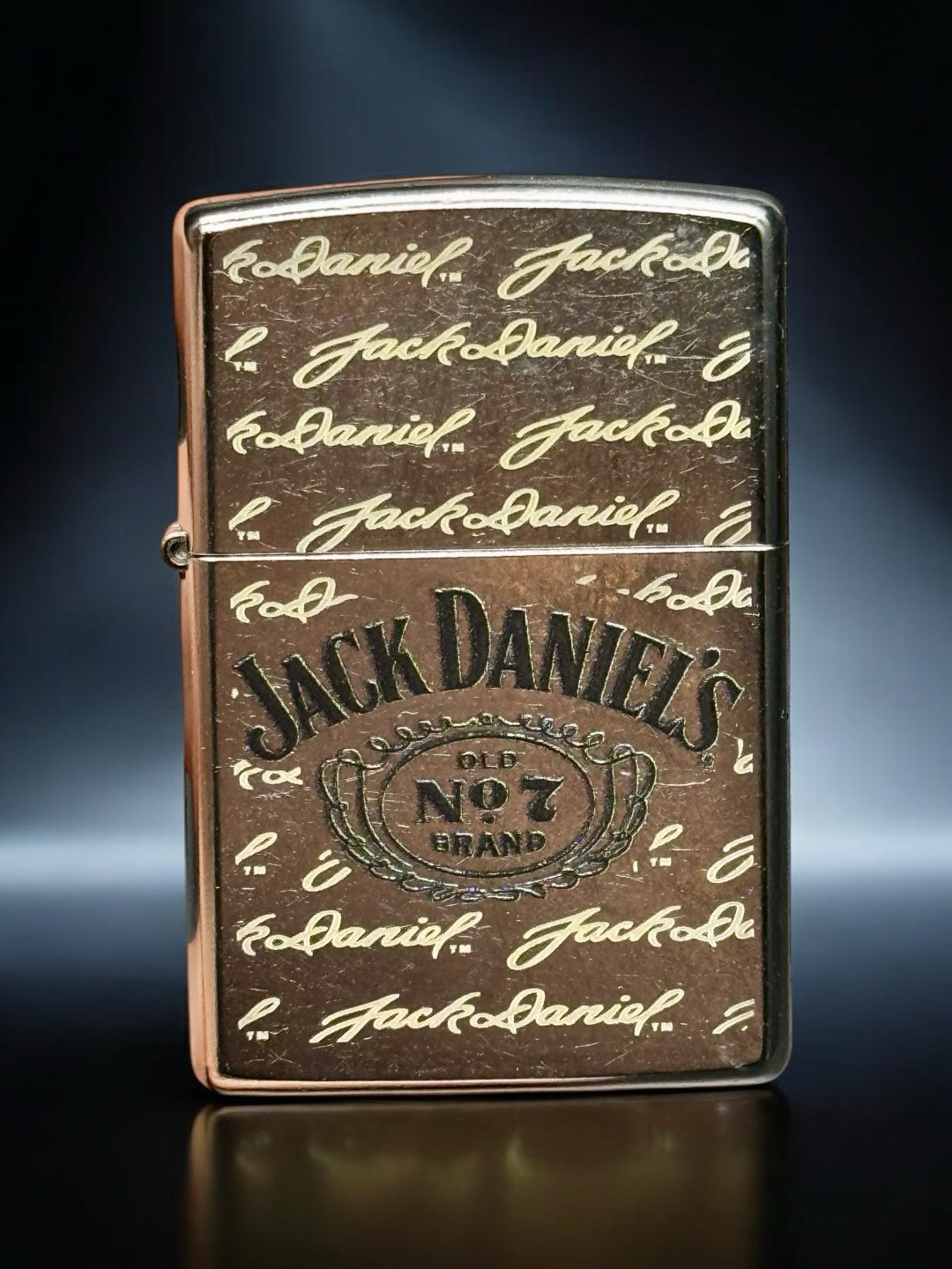 Zippo Jack Daniel’s Old No. 7 Collectible Lighter – Authentic Windproof Design with Gift Box image 0