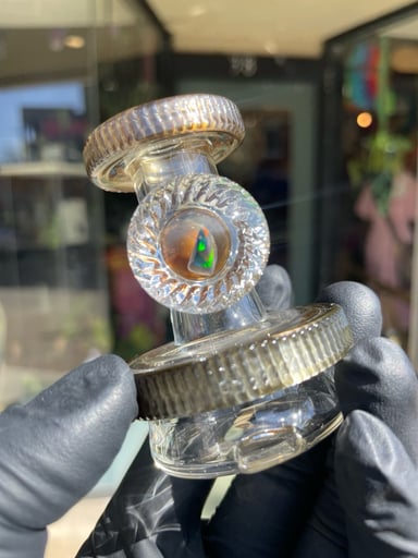Preview pic of Dry puffco peak attachment with electrum textured accents