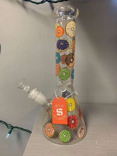 Preview pic of Silo Glass - Donut Waterpipe 10’’