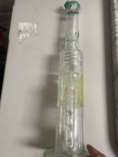 Preview pic of Glow In The Dark High-Quality Thick Glass Water Piece – TopSchott Studio