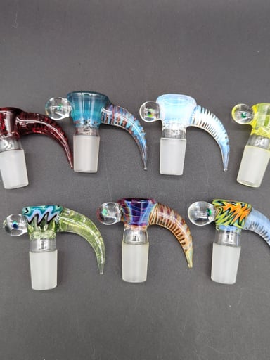 Preview pic of 2K GLASS 4 HOLE 18mm SLIDES W/ BLACK OPAL