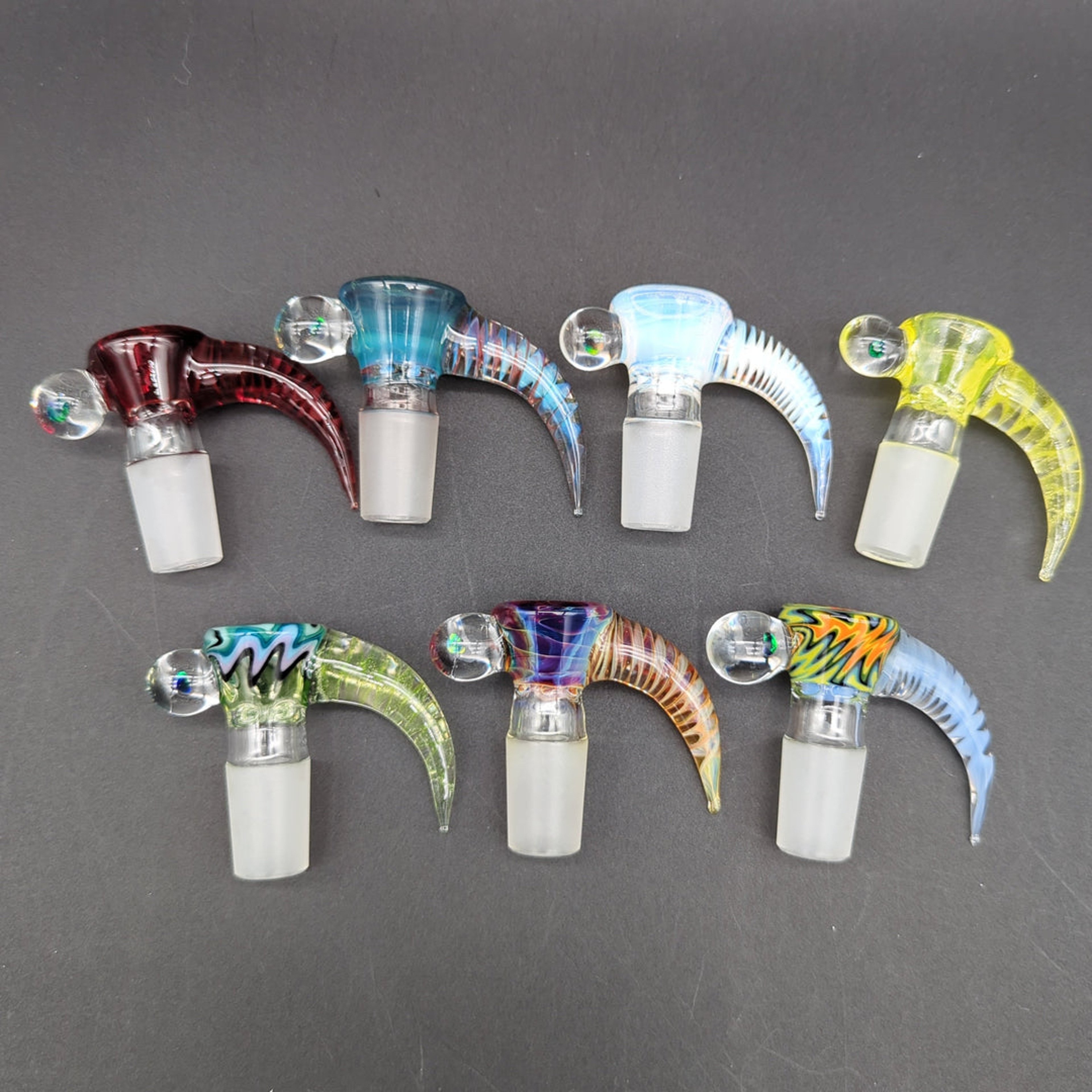 Preview pic of 2K GLASS 4 HOLE 18mm SLIDES W/ BLACK OPAL