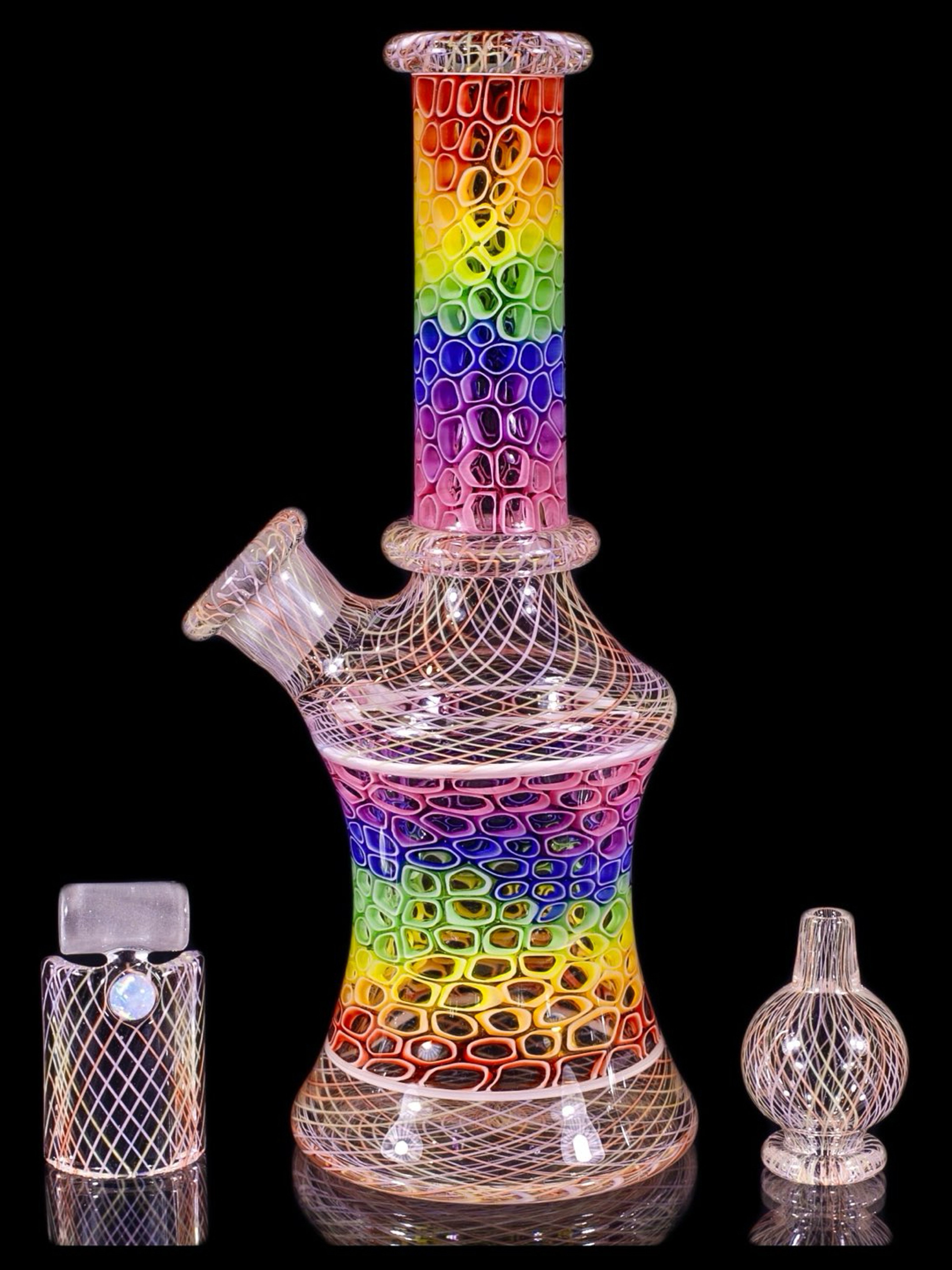 Preview pic of Liquid Glass Arts Rainbow Milli Tube set