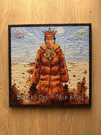 Preview pic of “Bricks don’t talk back” Moodmat