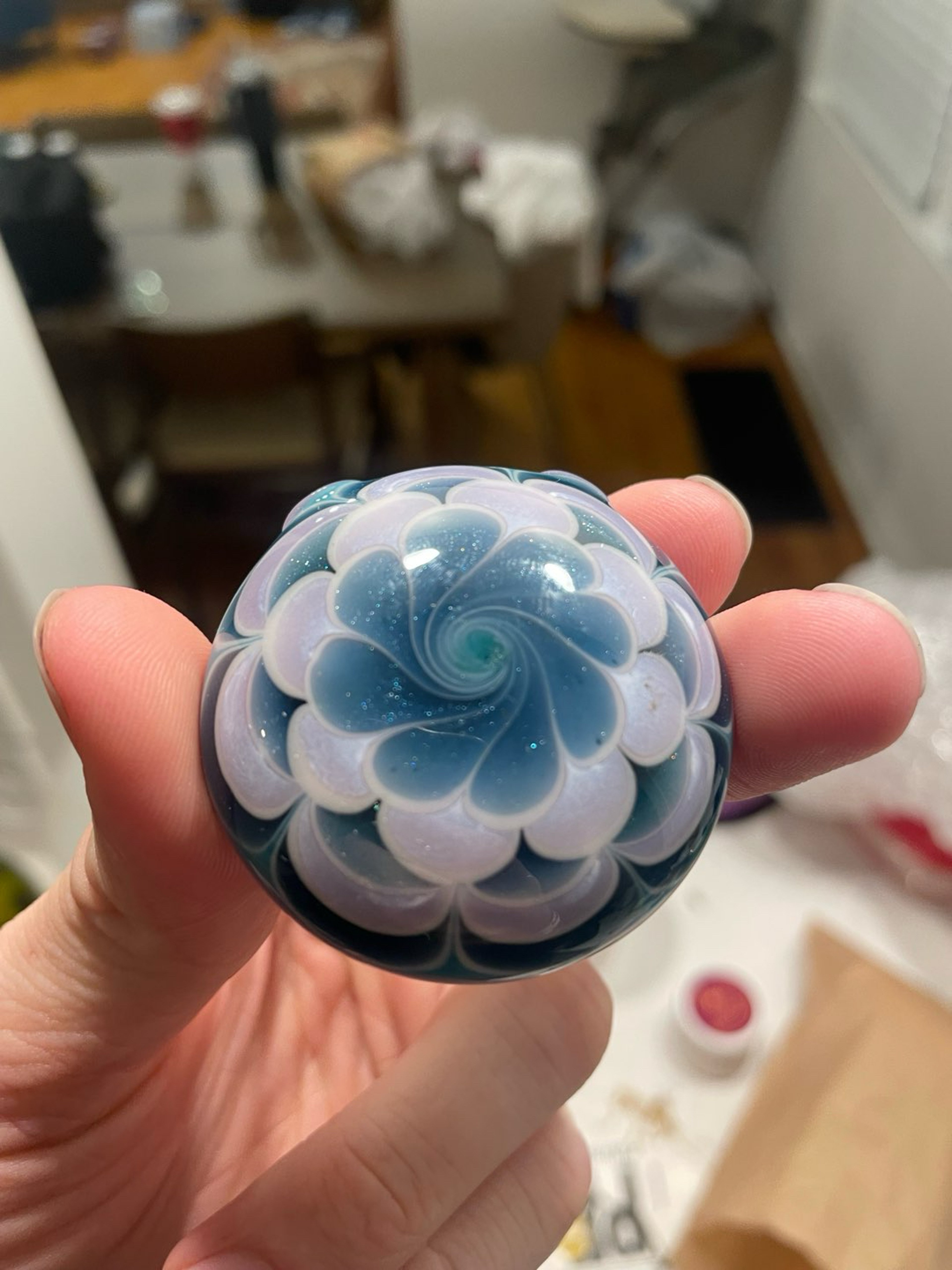 Preview pic of Crushed Opal Swirl Pendant