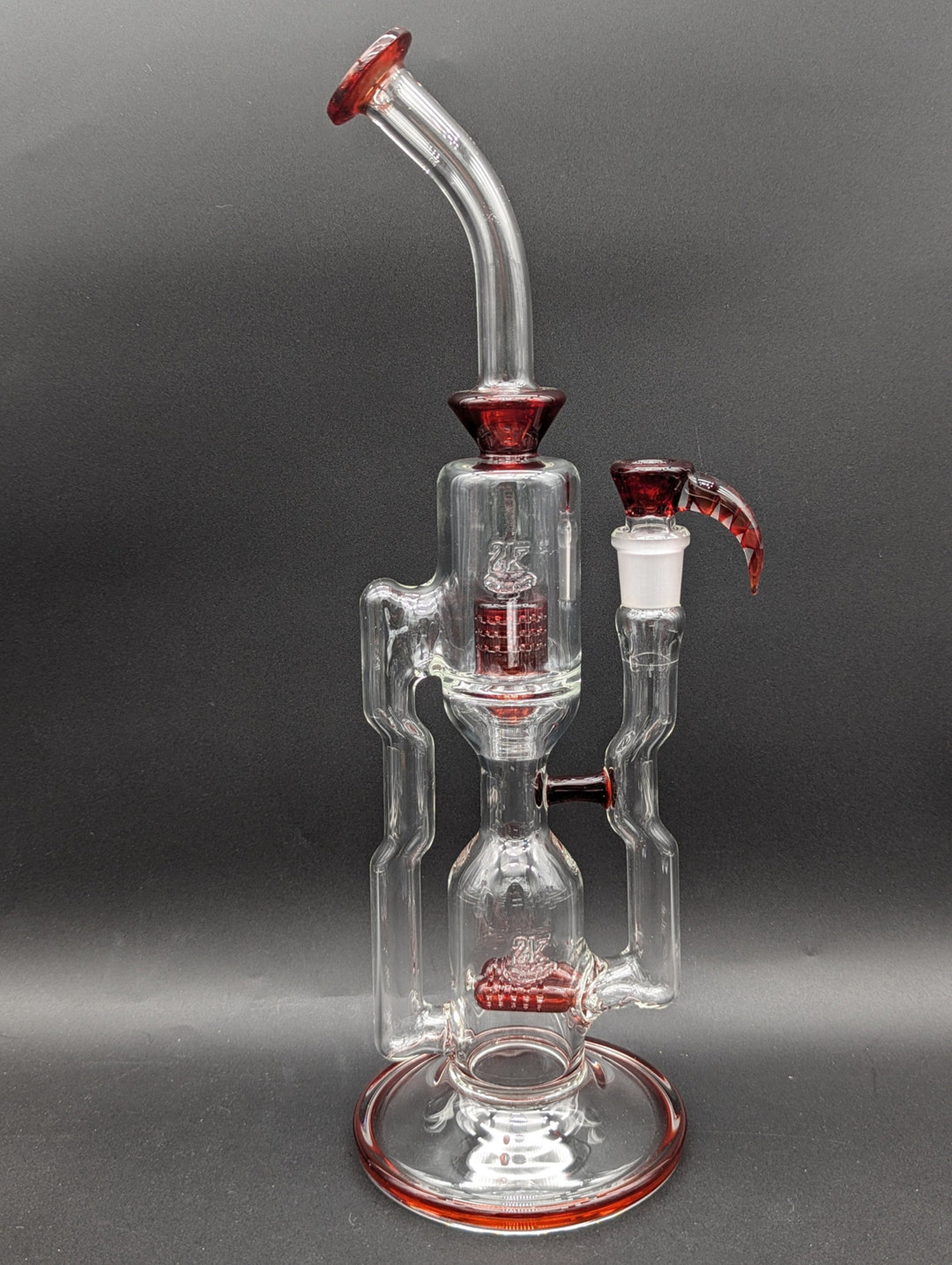 Preview pic of 2K GLASS DUAL PERC CAPCYCLER #4 - RED