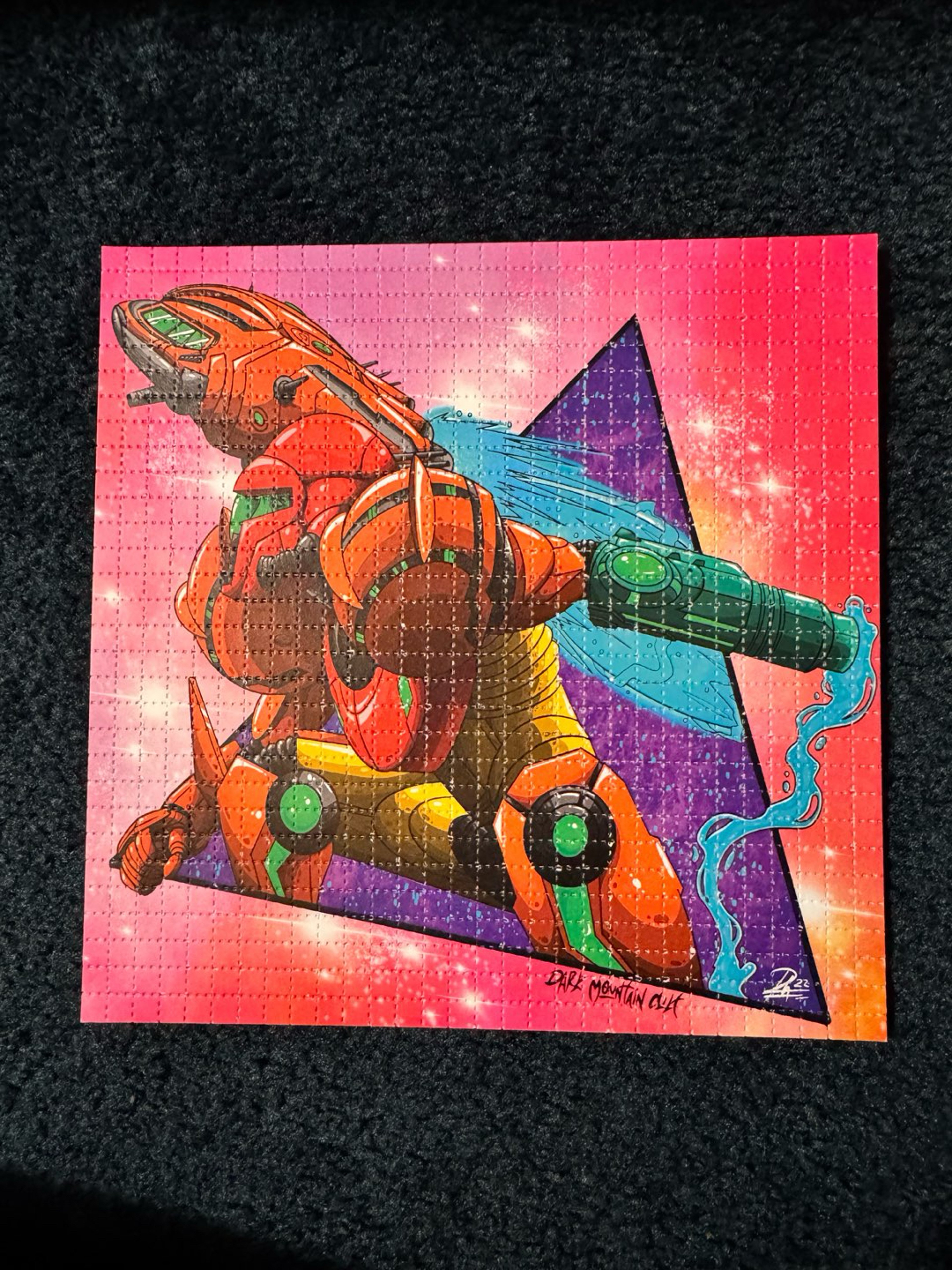 Preview pic of Metroid blotter print by dark mountain cult