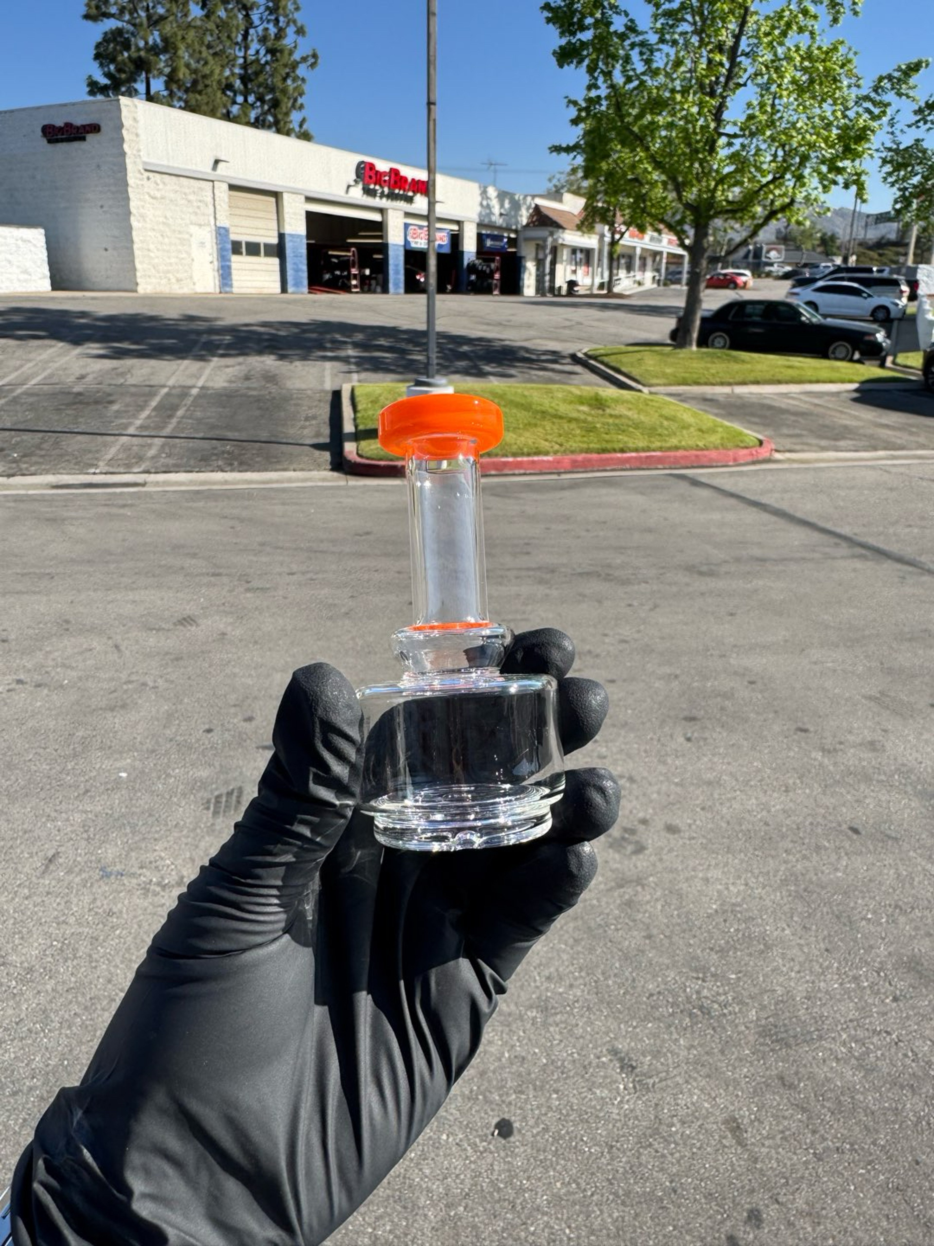 Preview pic of Puffco Dry Top Tokr Glass Tangerine Lip