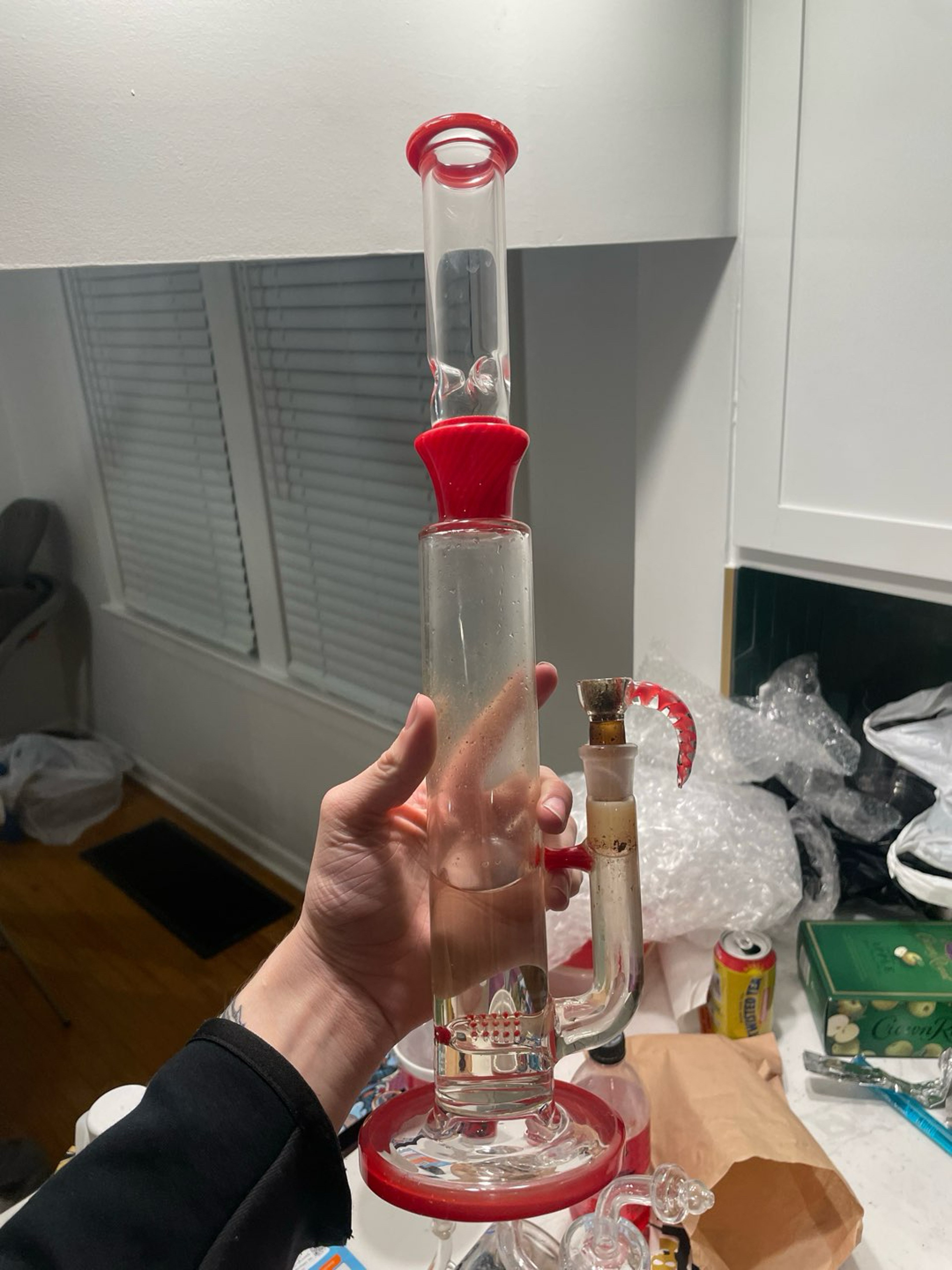 Preview pic of Red Swirl Straight Tube