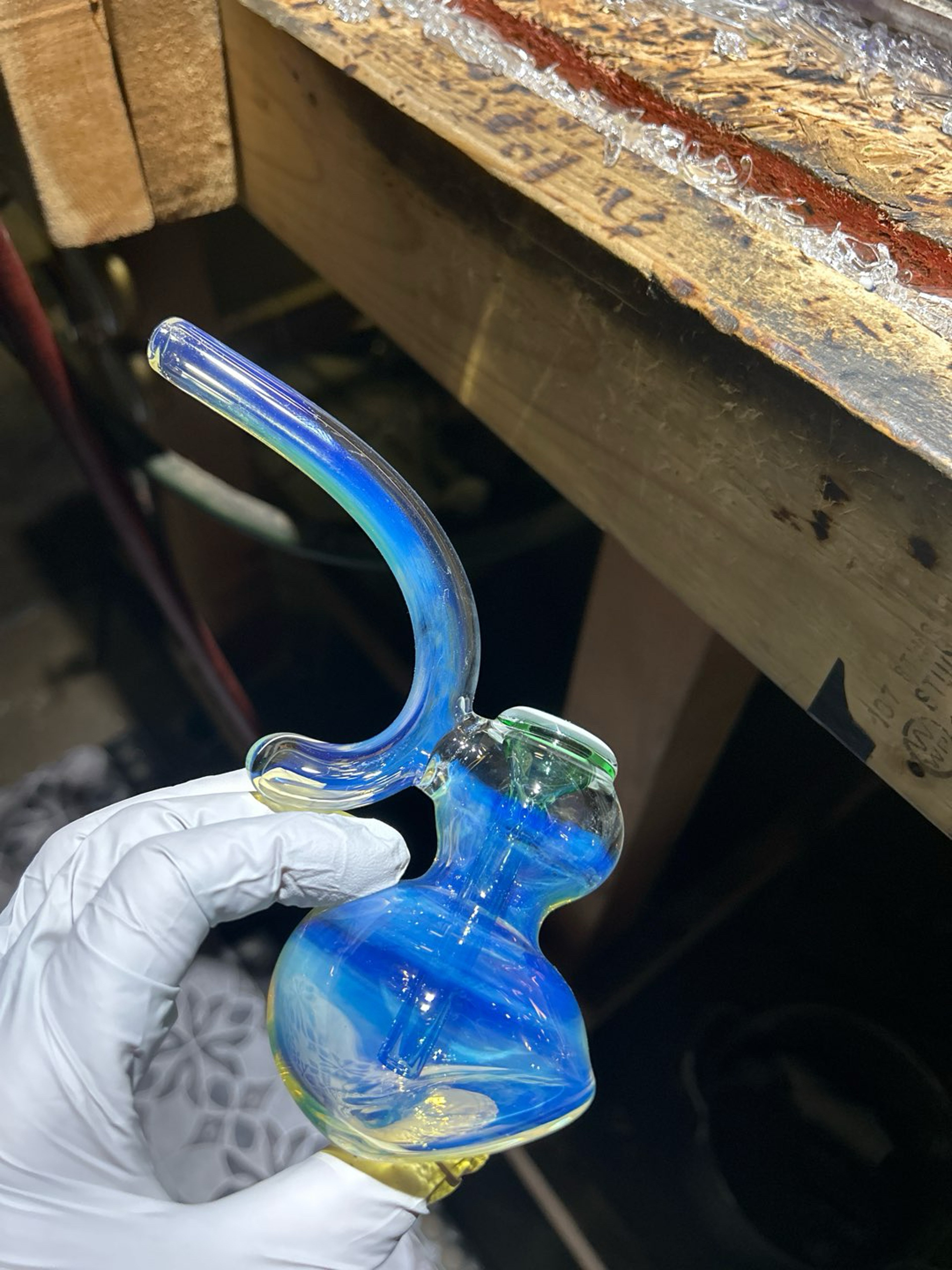 Preview pic of Bubbler with green down stem