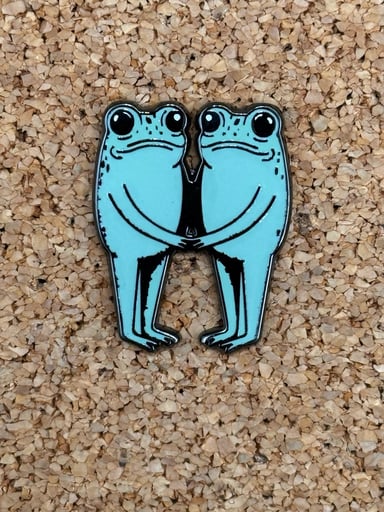 Preview pic of Frog friends pin
