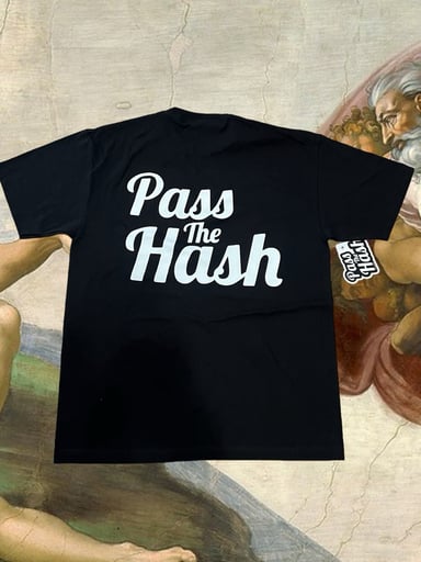 Preview pic of Pass The Hash Tee Black: M-XL