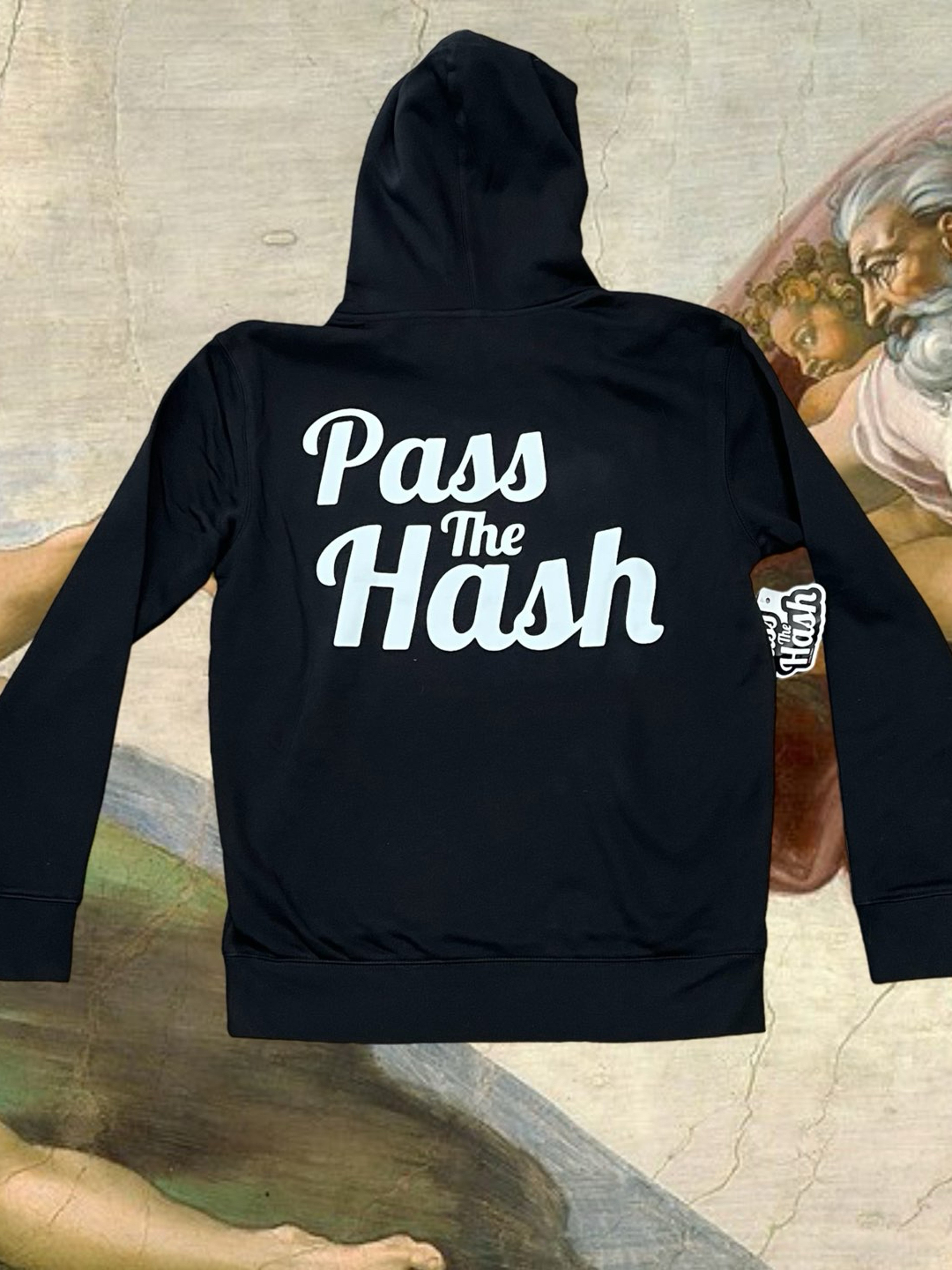 Preview pic of Pass The Hash Pull-over Hoodie Black: M-XL