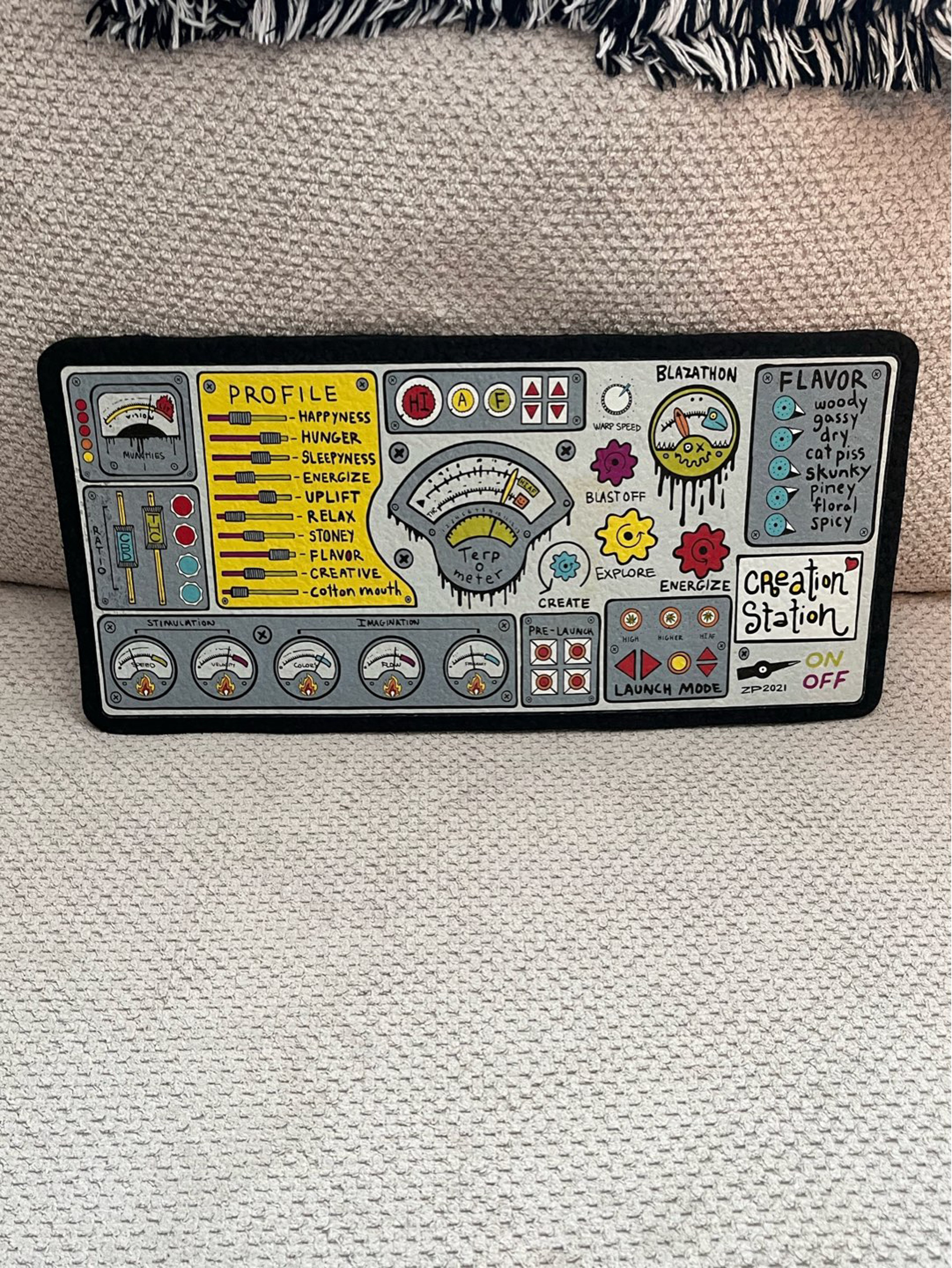 Preview pic of “Creation Station” Mat by Zach P (Ouchkick) x Moodmats