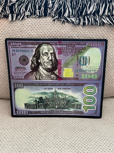 Preview pic of $100 Purple Bill Mat by Orfin x Moodmats