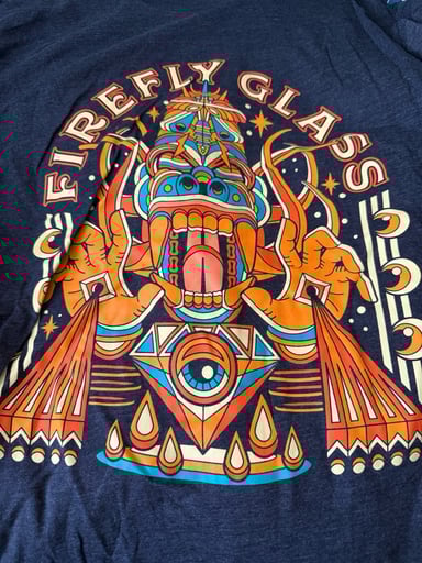 Preview pic of Dark Blue Firefly Shirt Size Small
