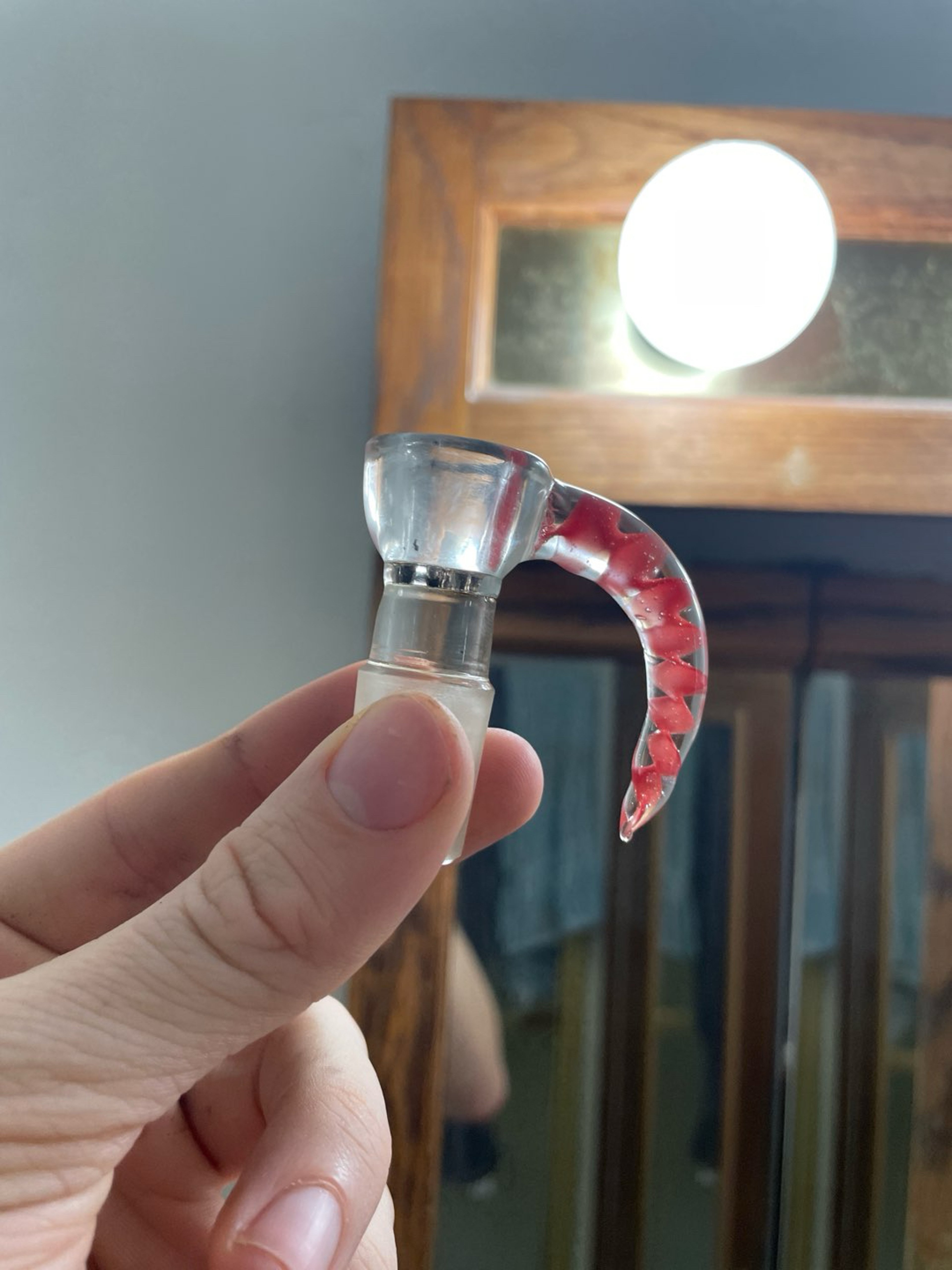 Preview pic of 18/9 Red Spiral Horn Bowl
